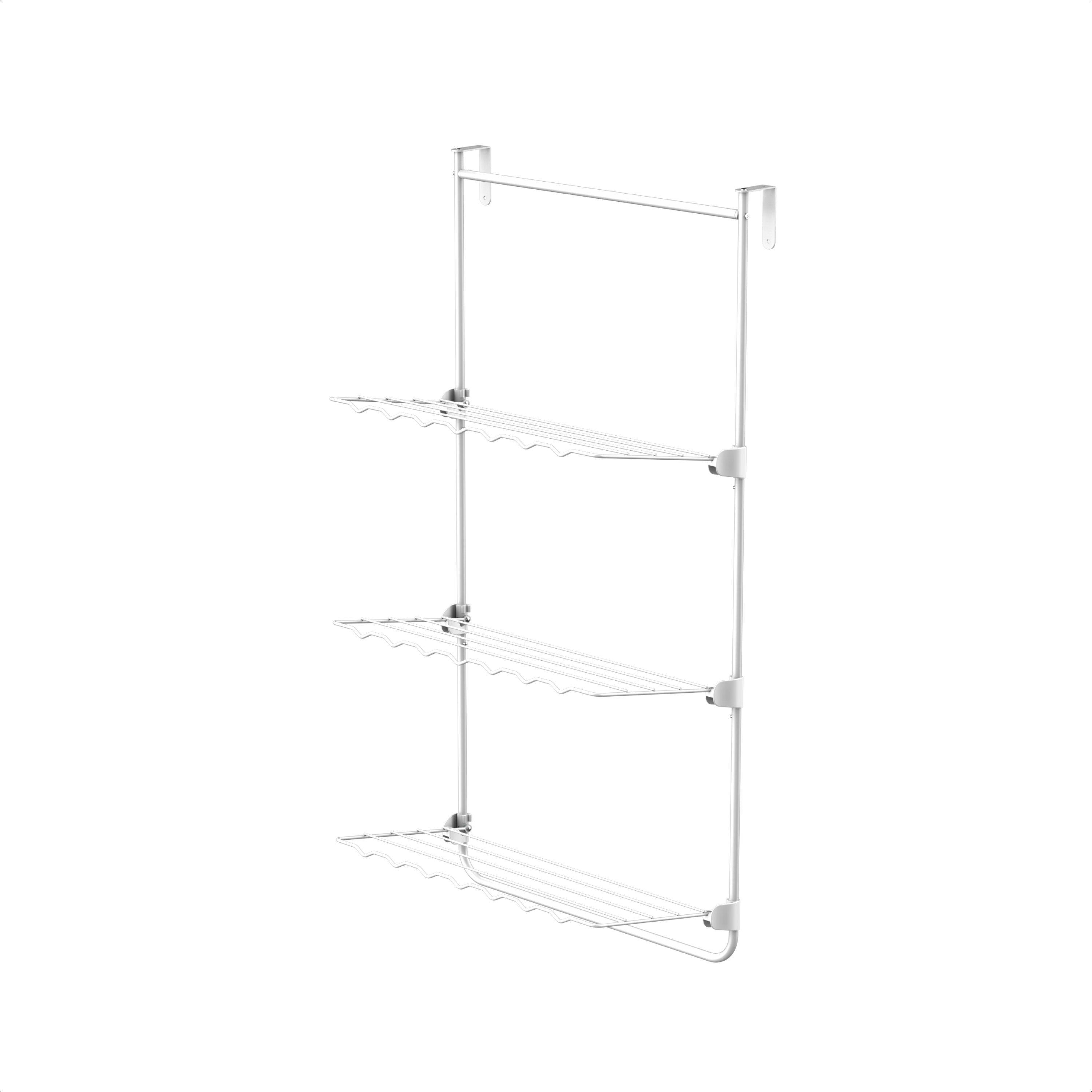 Droogrek Hangend - 10m - Ophangbaar aan Deur of Wand - Wit