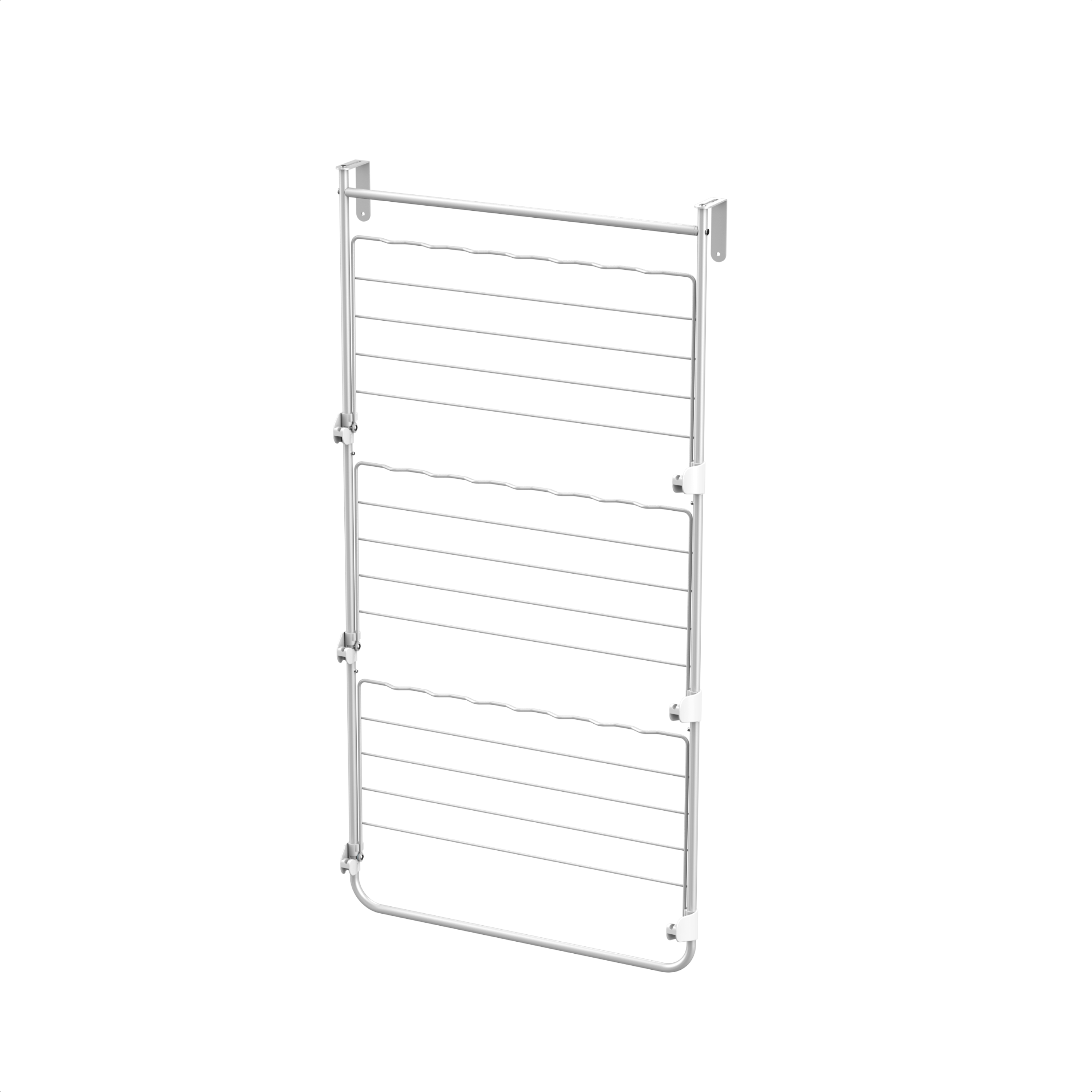 Droogrek Hangend - 10m - Ophangbaar aan Deur of Wand - Wit