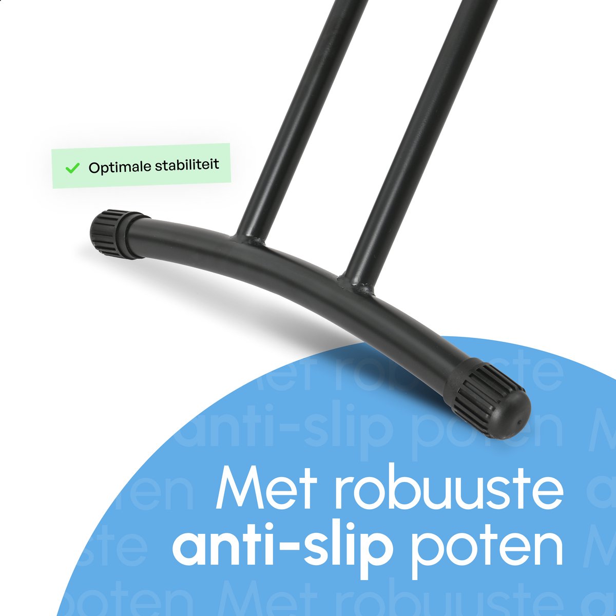 Strijkplank Ascend Elite - Stoomunithouder - Uitklapbaar Rek - 122 x 43 cm - Charcoal Black