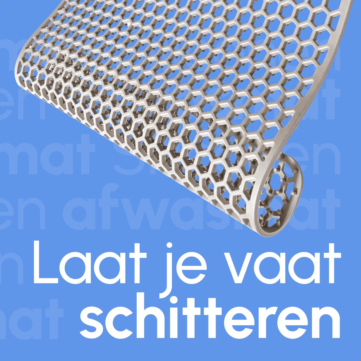 Gootsteenmat - Vierkant - Onderzetter - Beige - 30.5 x 30.5 cm