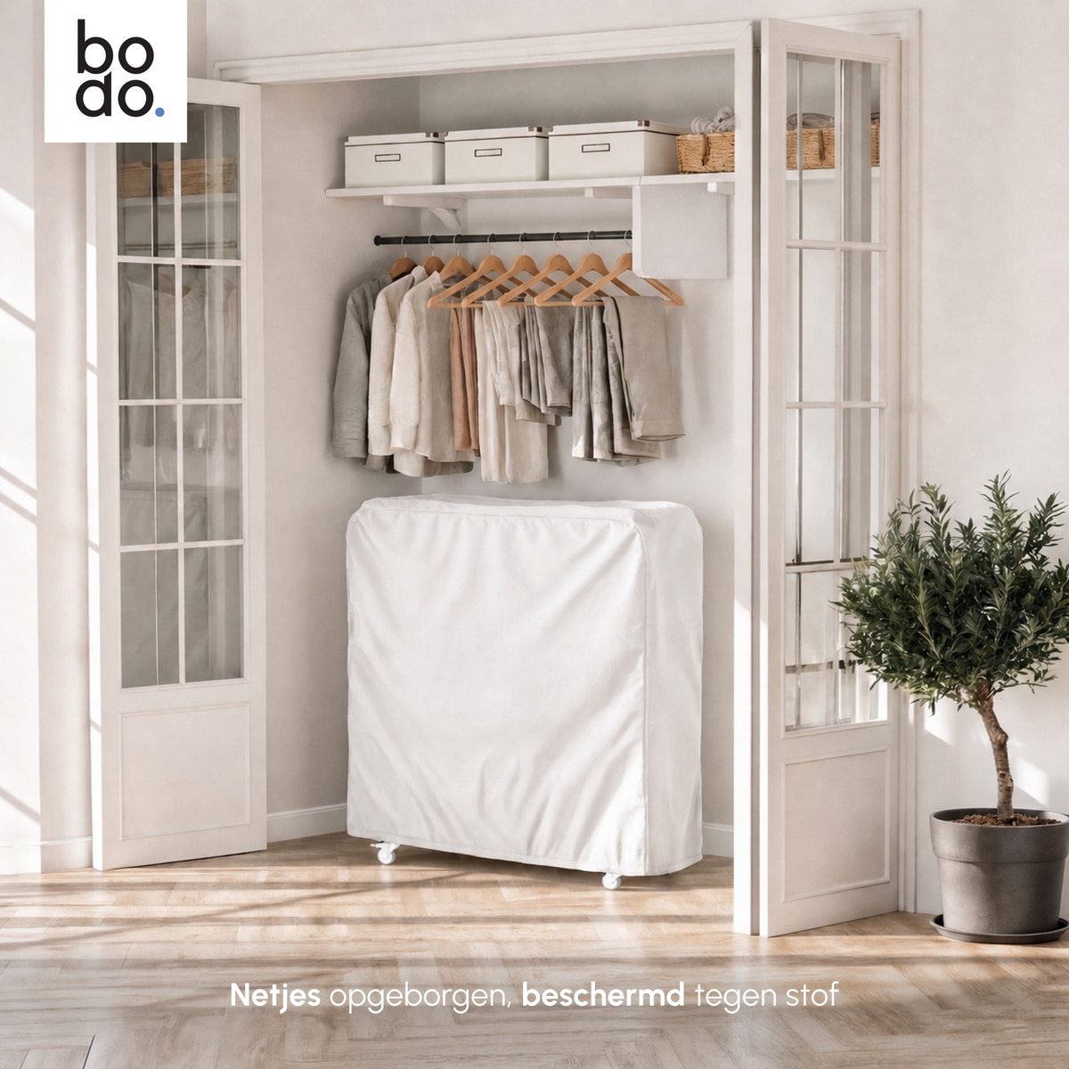 Logeerbed 80×200 met Matras - Vouwbed - Luxe - 250 kg - Wit