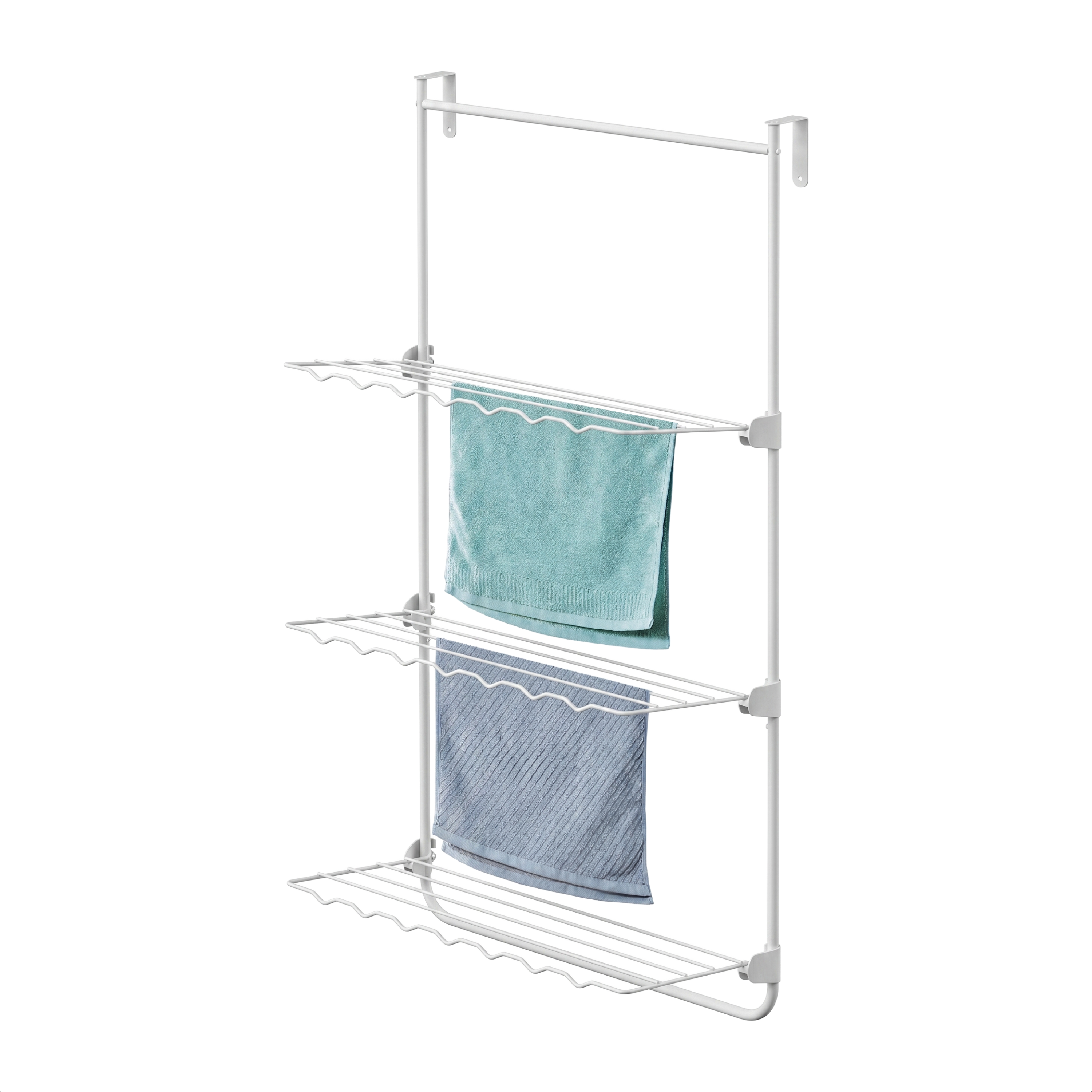 Droogrek Hangend - 10m - Ophangbaar aan Deur of Wand - Wit