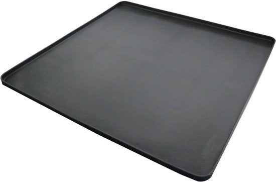 Bescherm Mat Voor Wasmachine & Droger - Silicone 60x50cm - Zwart
