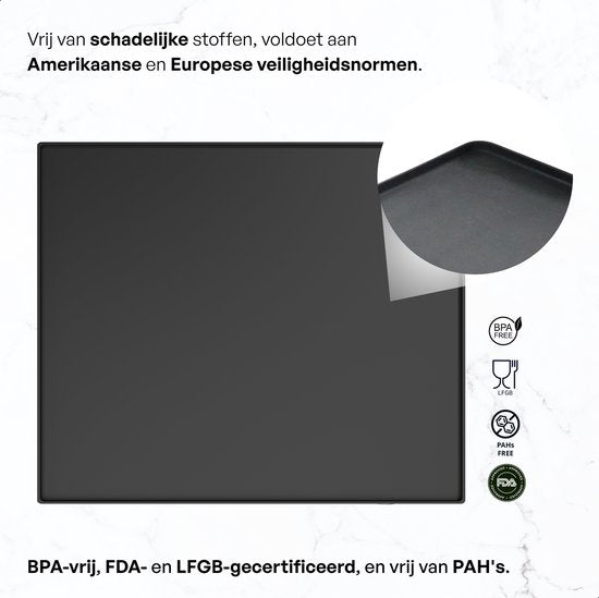 Bescherm Mat Voor Wasmachine & Droger - Silicone 60x50cm - Zwart