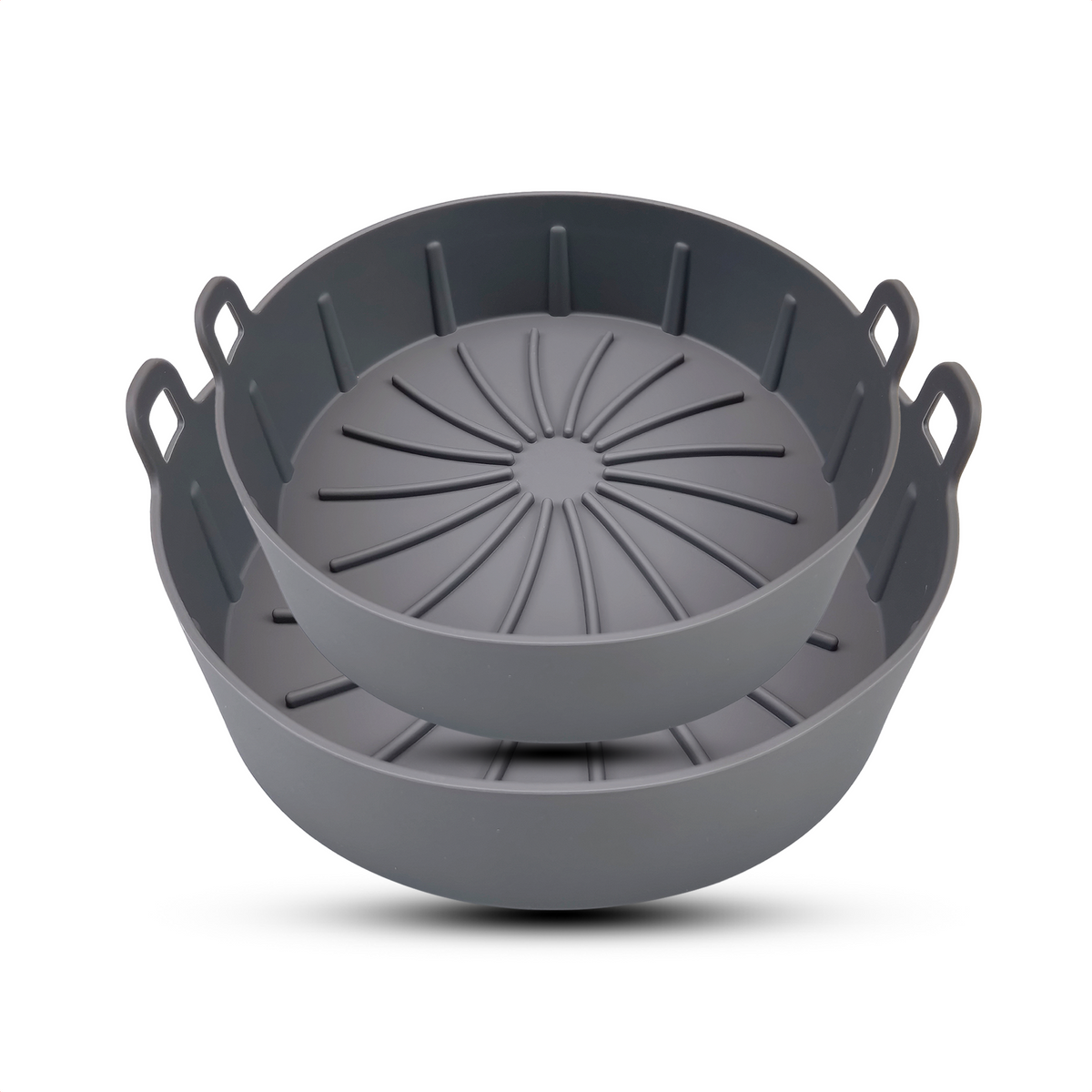 Airfryer Bakje - 16 & 19 cm - Grijs