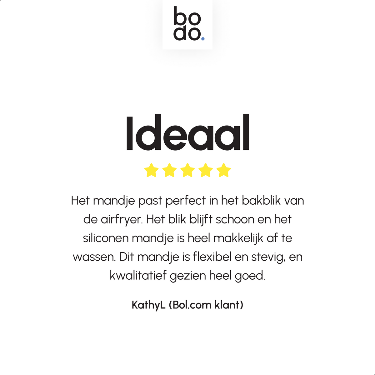 Airfryer Bakje - 22 cm - Grijs