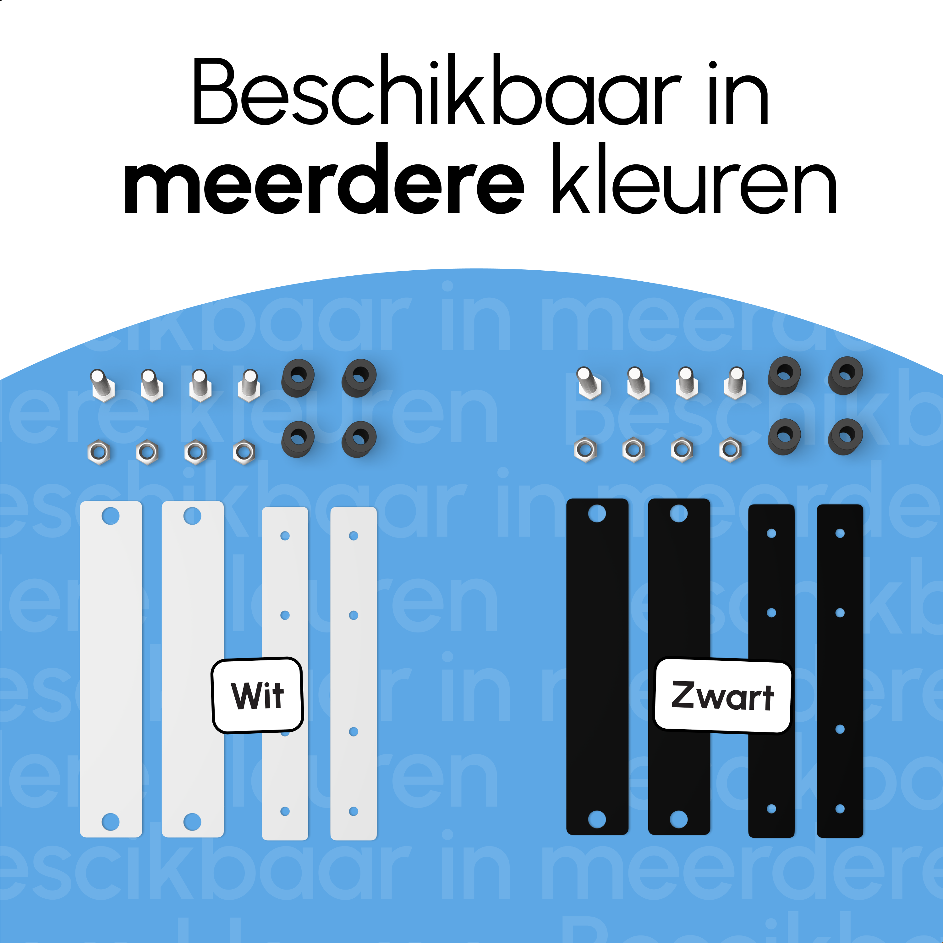 Wasmachine Verhoger connectieset - Zwart - voor WV52 - WV53 - WVH53