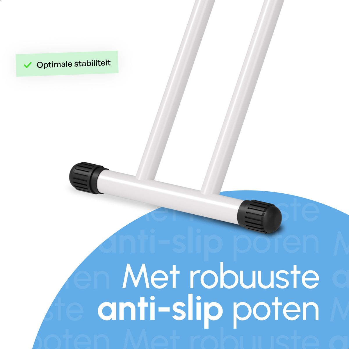 Strijkplank Smal - Verstelbaar - 109x33 cm - Ascend Slim - Crème