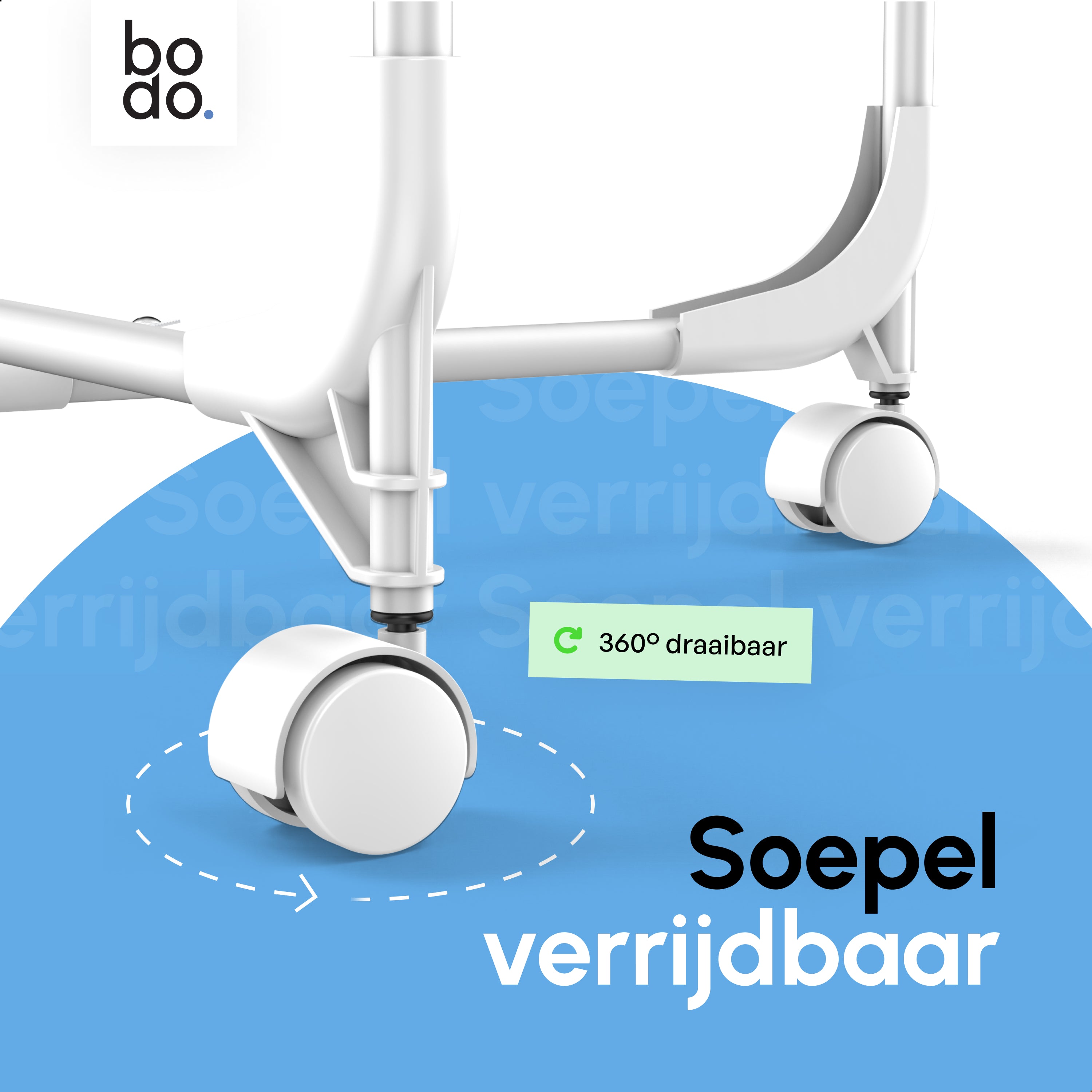 Droogtoren 42m - Droogrek inklapbaar 4 lagen met wielen - Wit