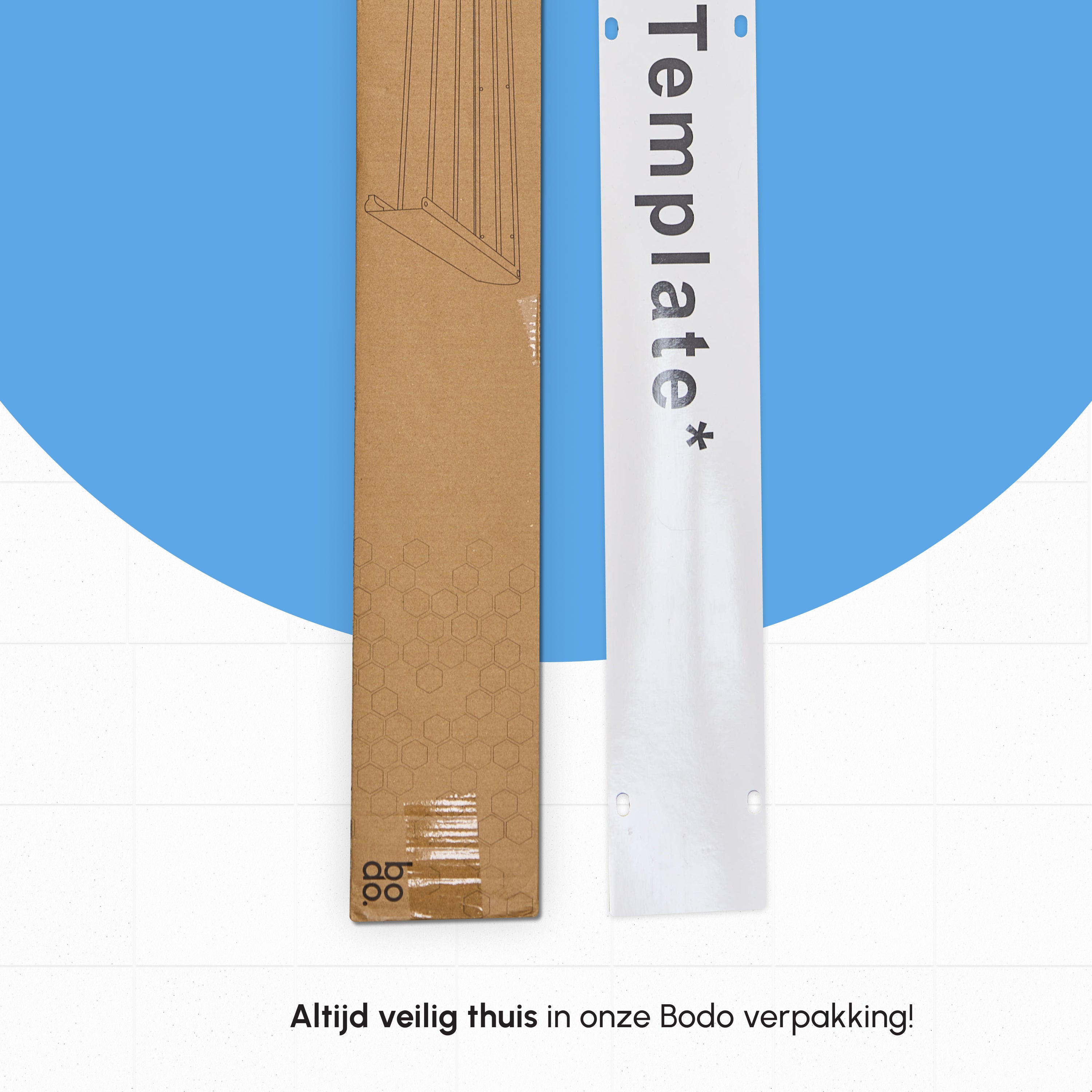 Inklapbaar wanddroogrek - 80cm 4m drooglengte - Wit
