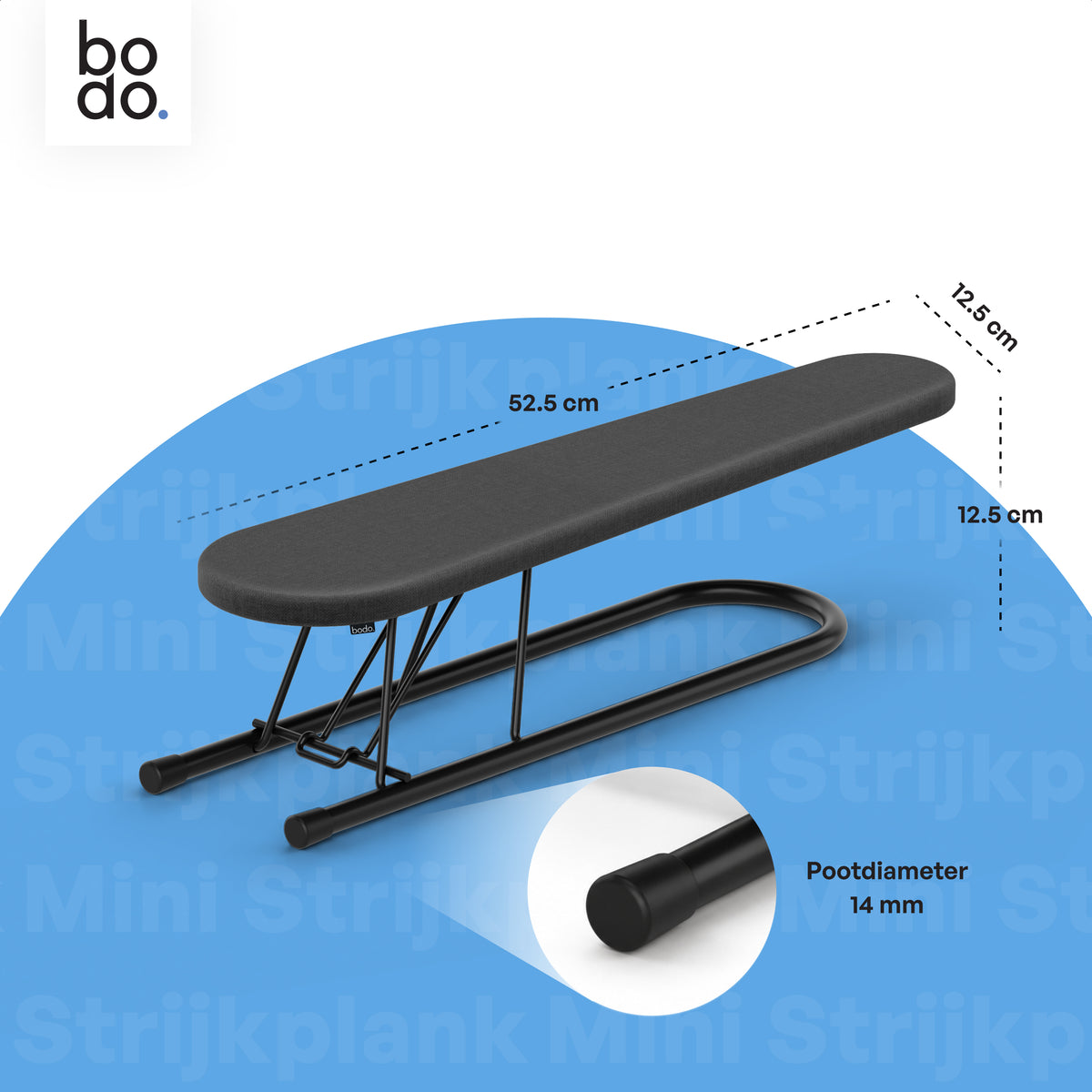 Mouwplank - Mini Strijkplank - Ascend Sleeve - Zwart
