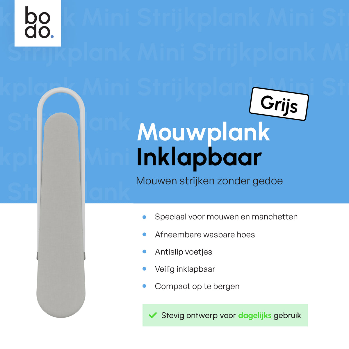 Mouwplank - Mini Strijkplank - Ascend Sleeve - Grey