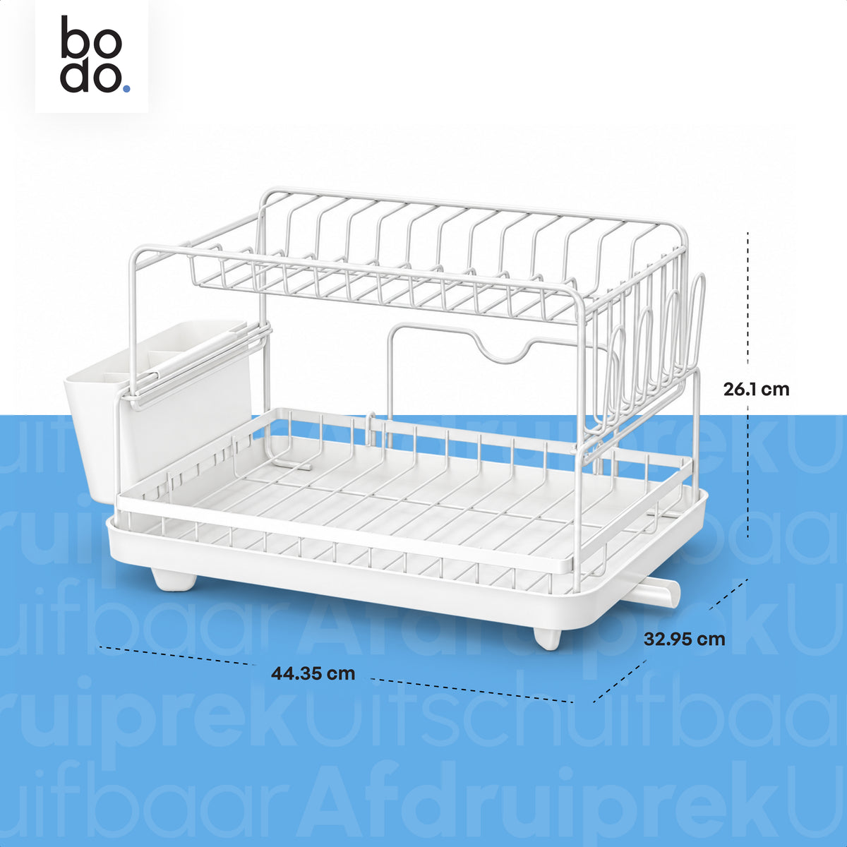 Afdruiprek - Twee Lagen - Nido Duo - Wit