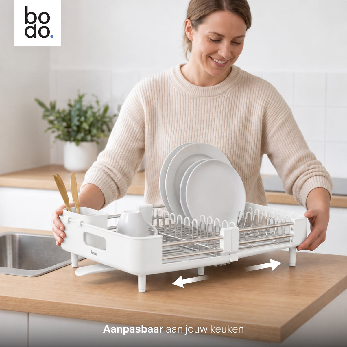 Afdruiprek - Uitschuifbaar - Nido Extend - Wit