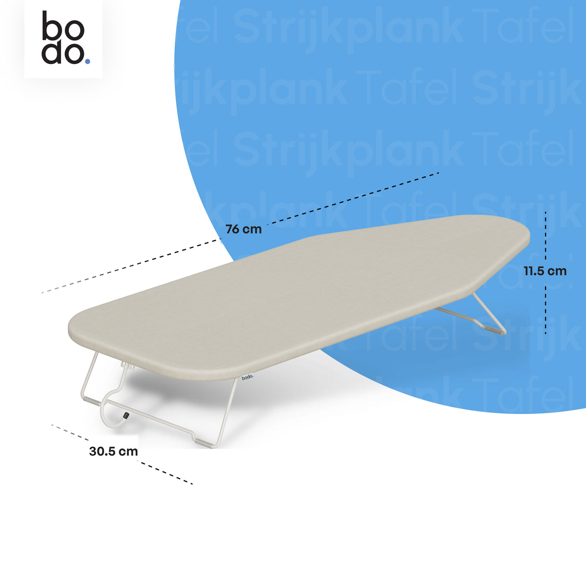 Mini Strijkplank - Tafelmodel - Ascend Mini - Crème