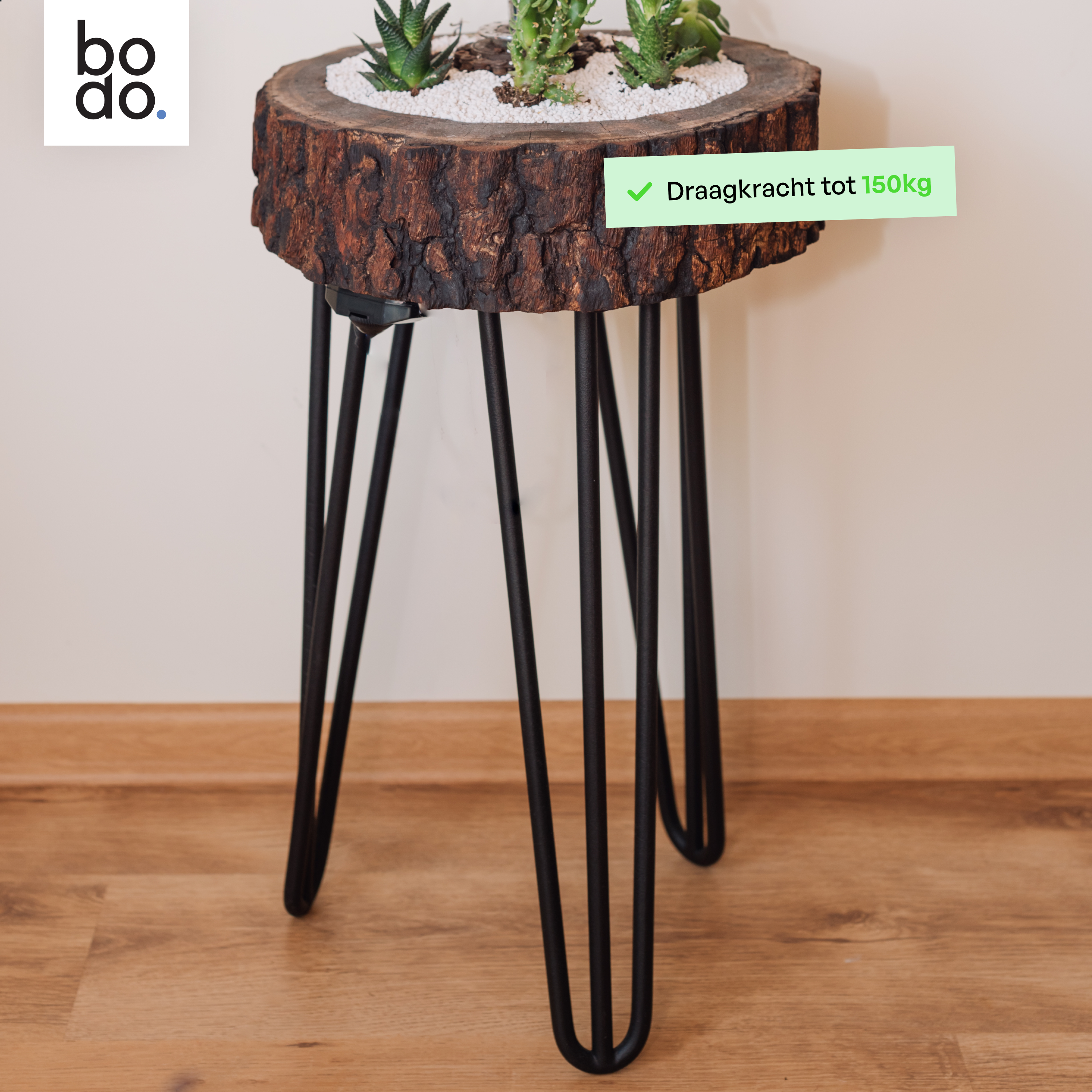 Industriële Hairpin tafelpoten set 4 stuks - 40 cm - Zwart