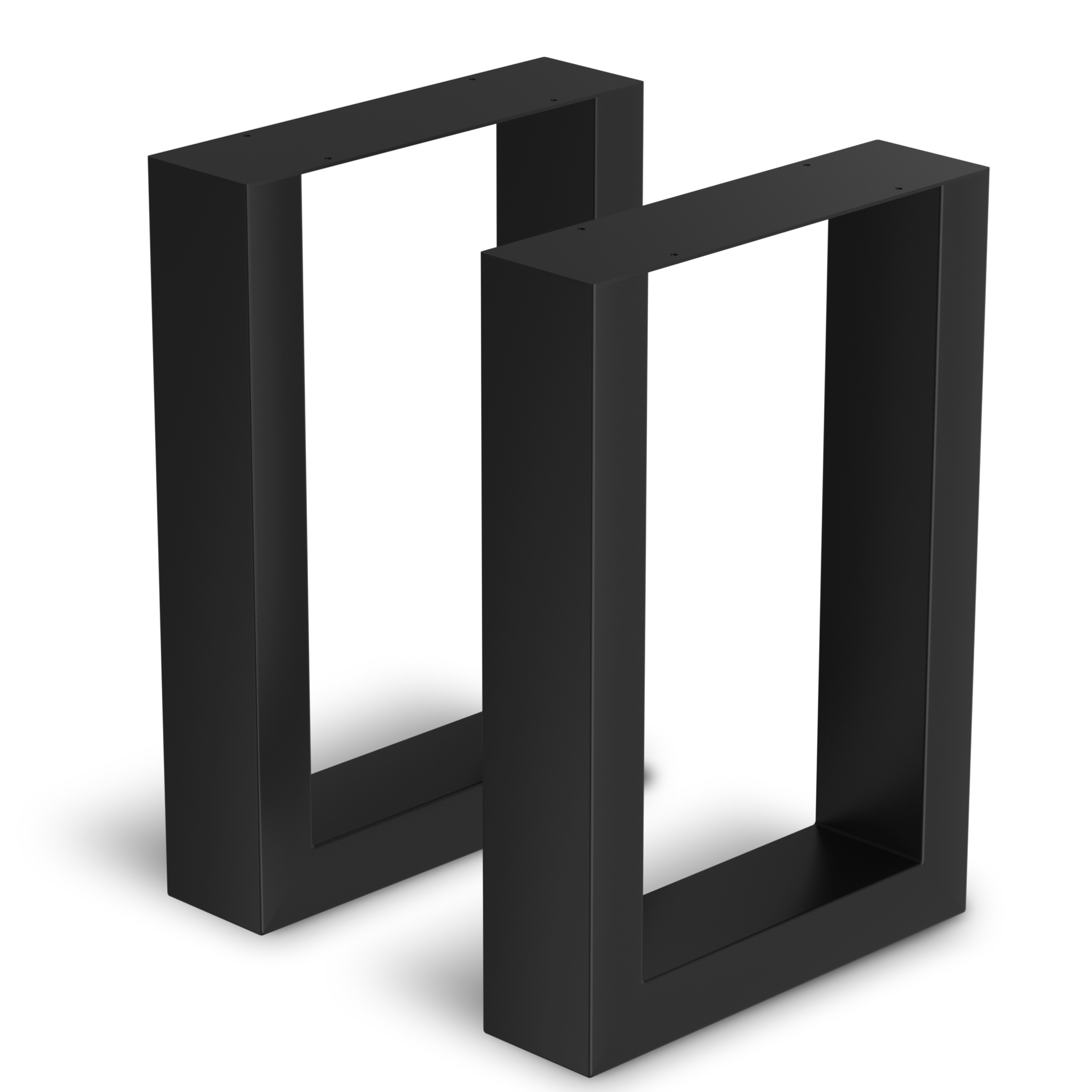 Stalen Onderstel Tafel - Tafelpoten - Set van 2 - U bankpoot 30x43 cm - Mat Zwart
