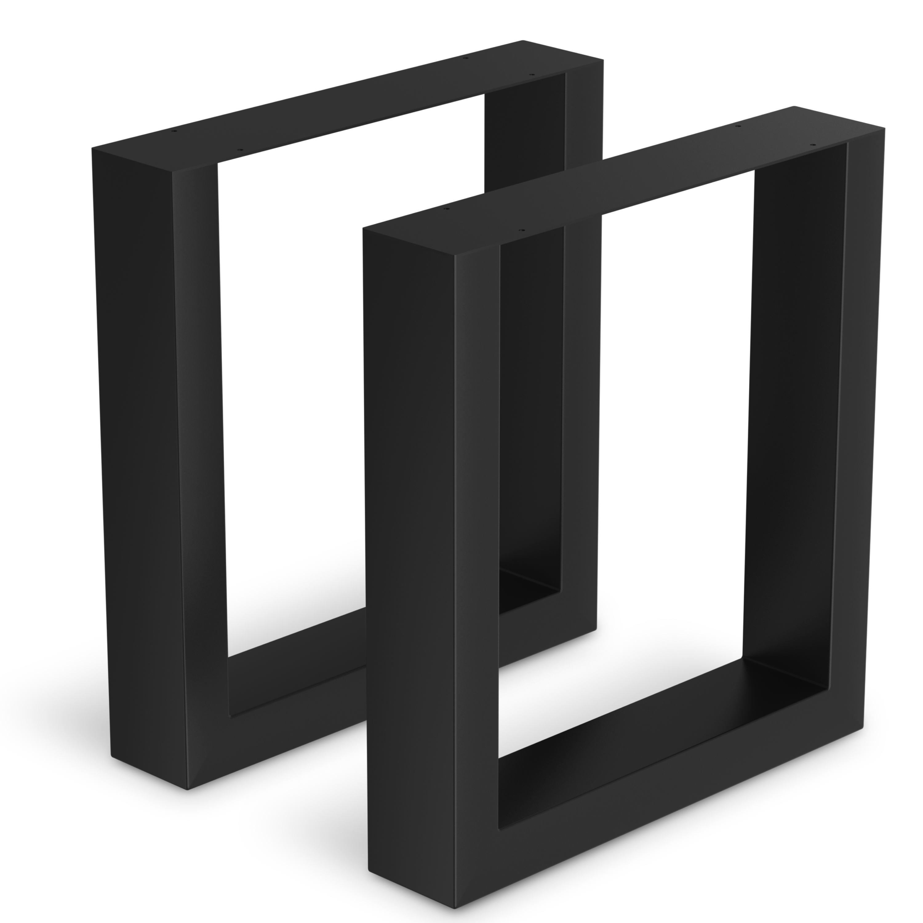 Stalen Onderstel Tafel - Tafelpoten - Set van 2 - U bankpoot 40x43 cm - Mat Zwart