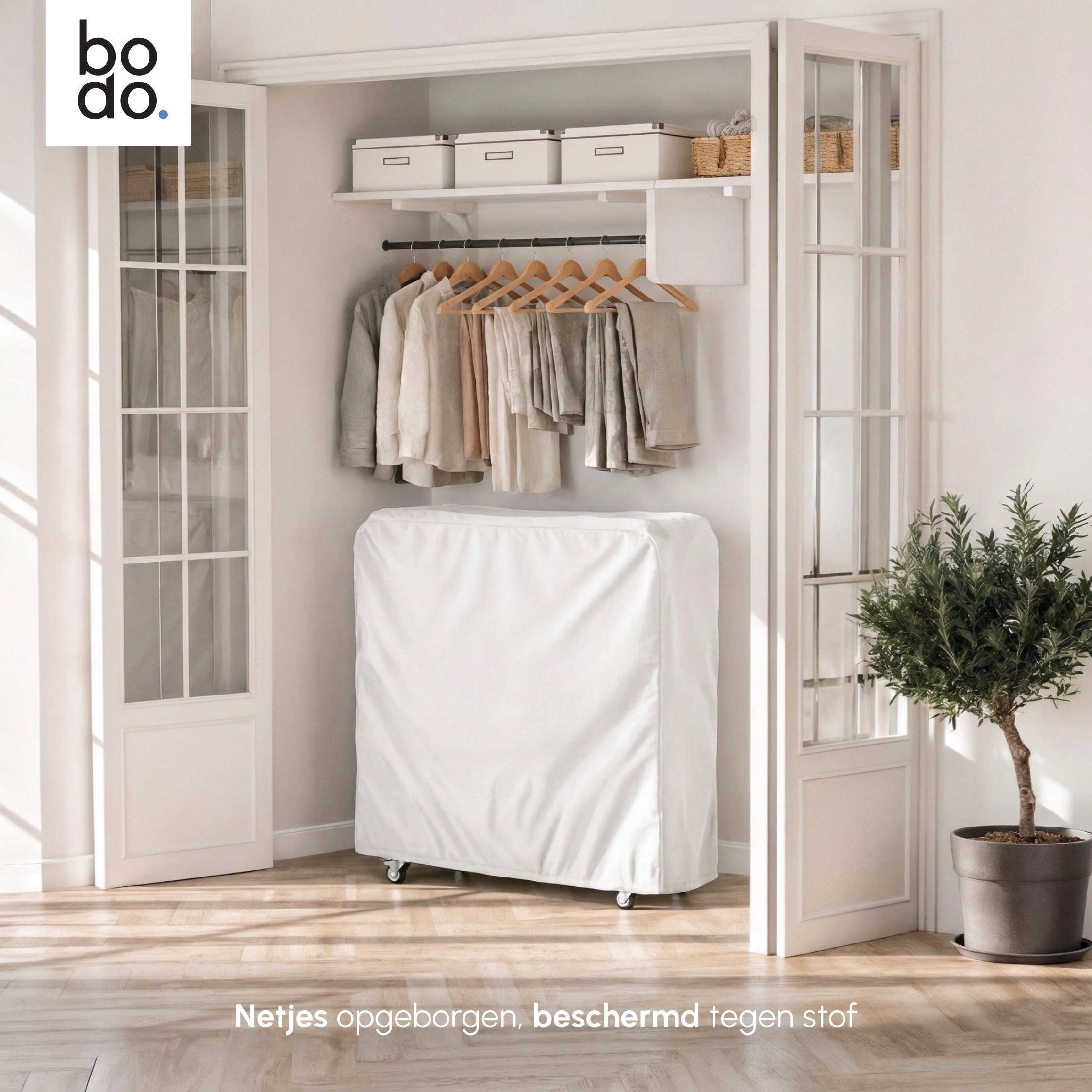Logeerbed 90×200 met Matras - Vouwbed - Luxe - tot 250 kg - Wit
