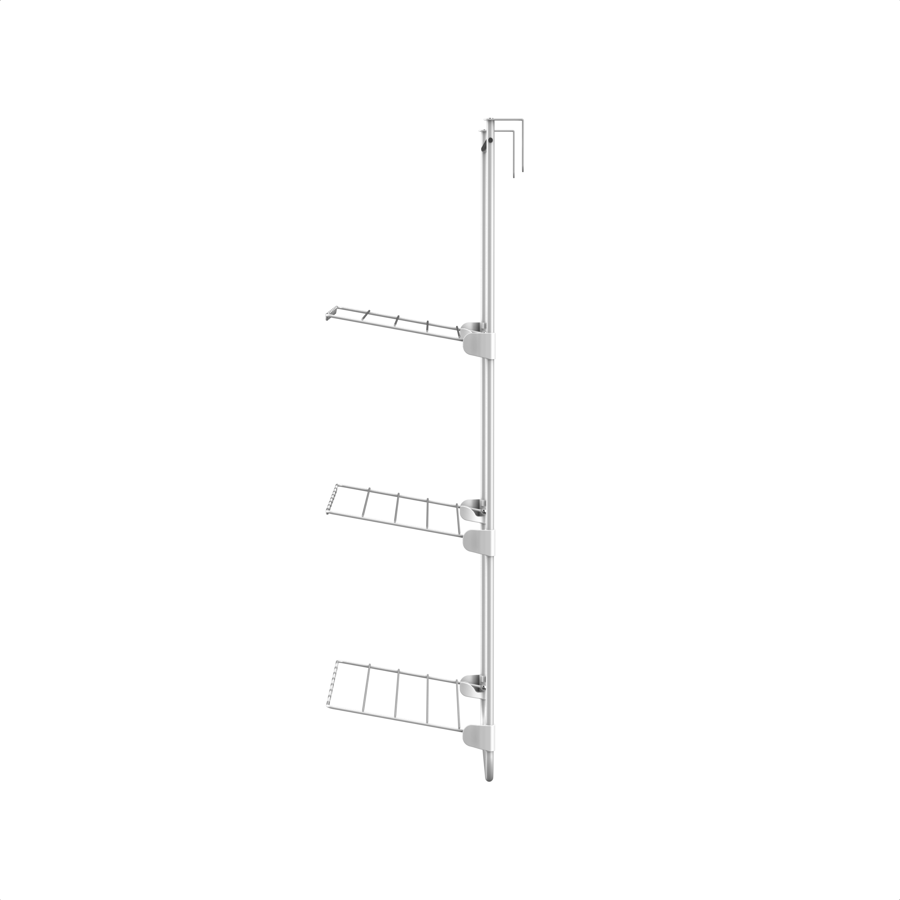 Droogrek Hangend - 10m - Ophangbaar aan Deur of Wand - Wit