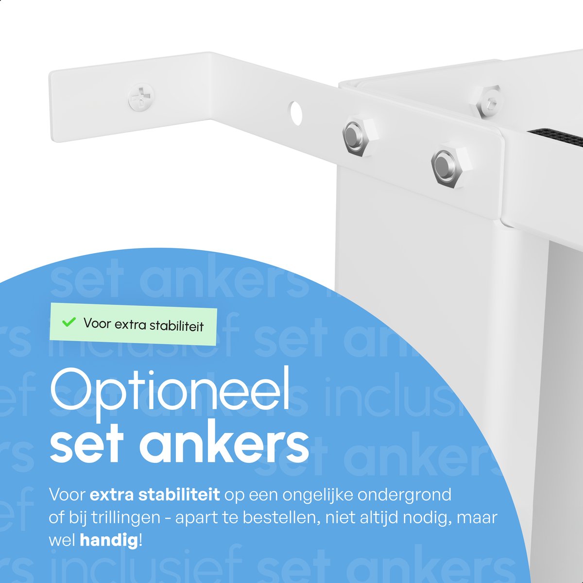 Wasmachine Verhoger Met Opberglade - Wit