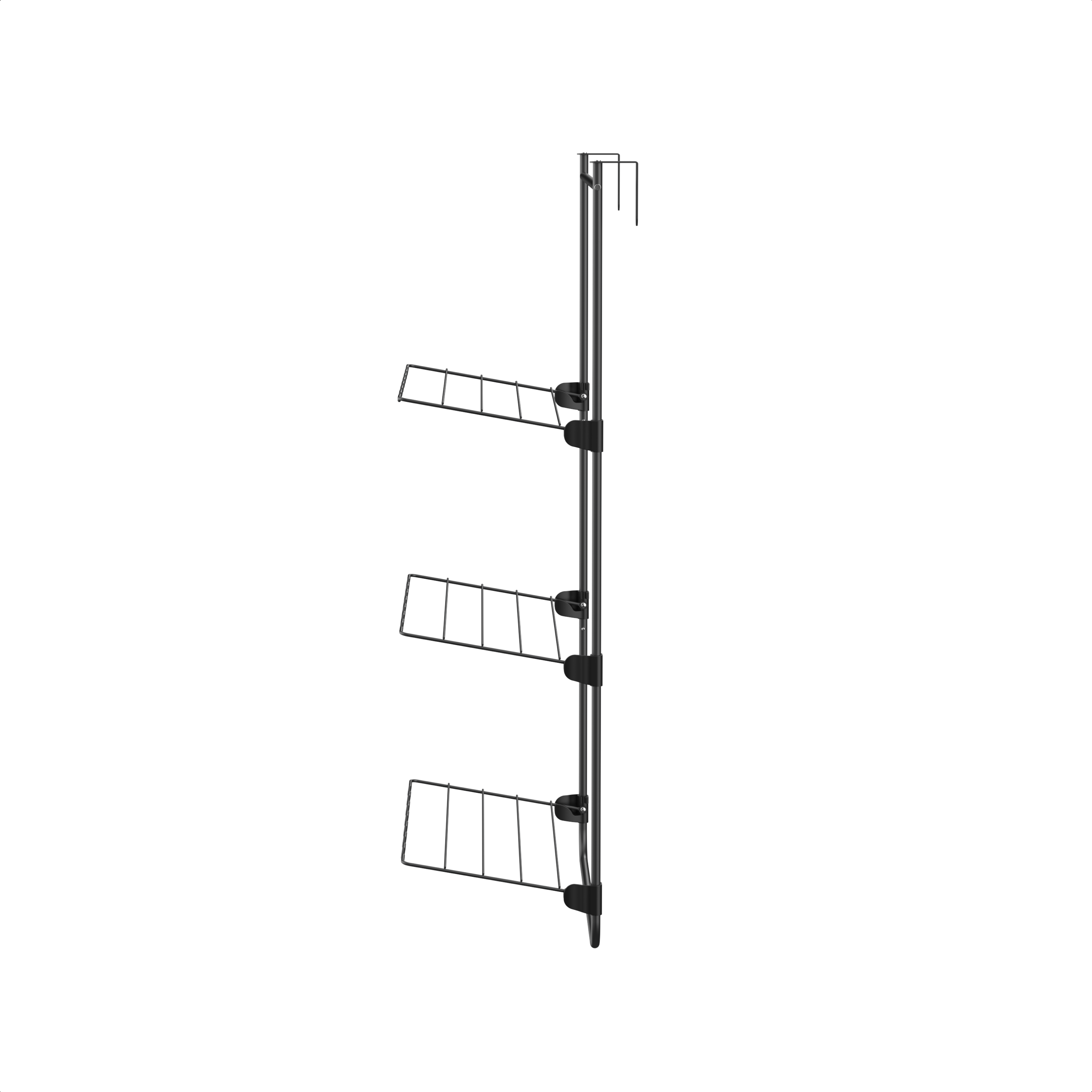 Droogrek Hangend - 10m - Ophangbaar aan Deur of Wand - Zwart