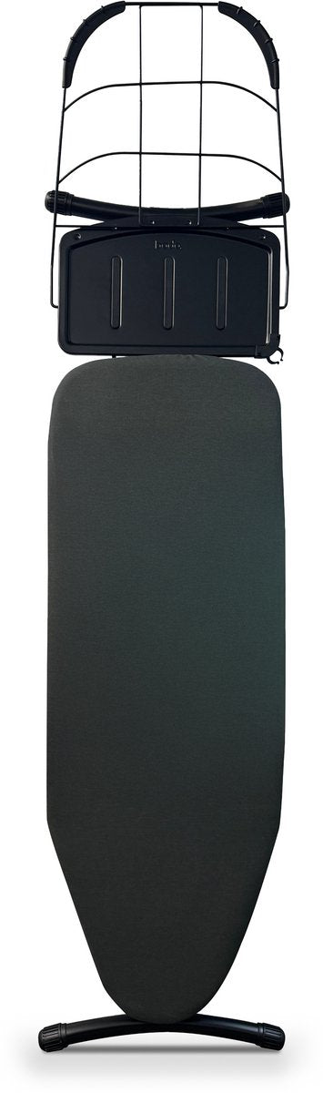 Strijkplank Ascend Elite - Stoomunithouder - Uitklapbaar Rek - 122 x 43 cm - Charcoal Black