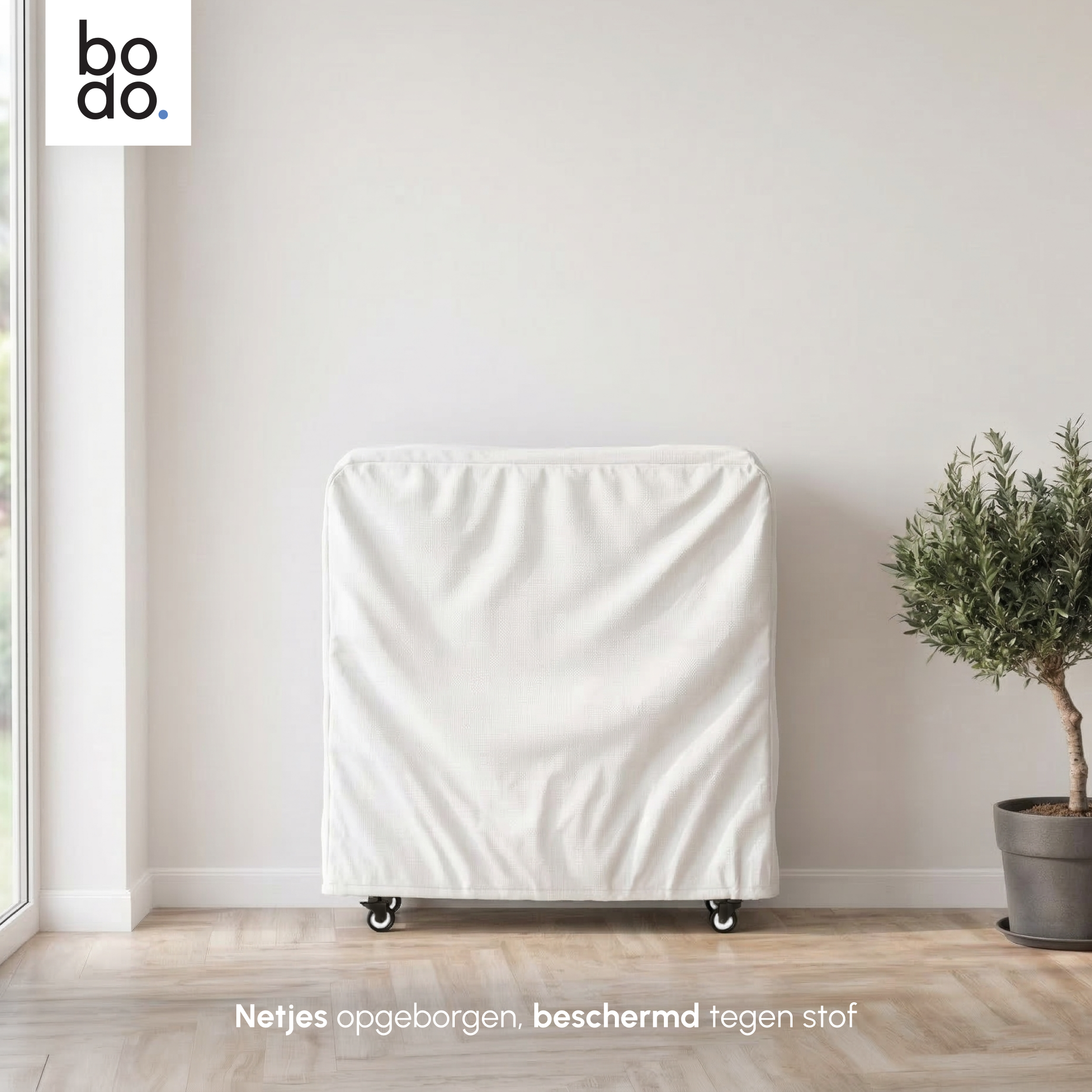 Logeerbed 120×200 met Matras - Vouwbed - Luxe - tot 250 kg - Wit