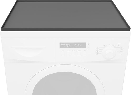 Bescherm Mat Voor Wasmachine & Droger - Silicone 60x50cm - Zwart