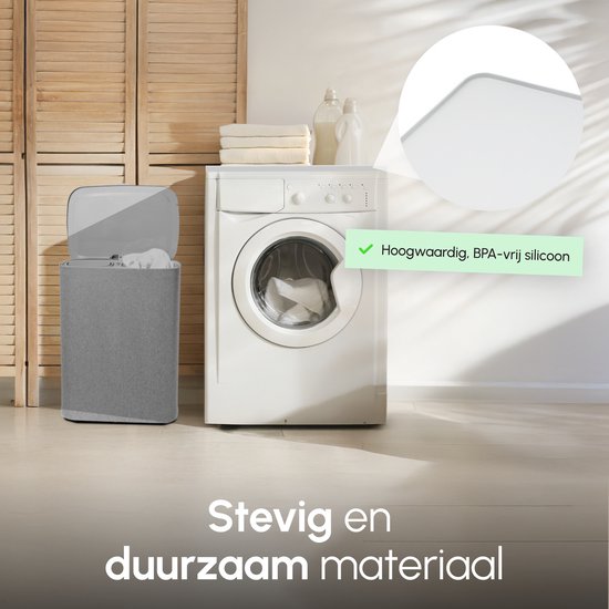 Bescherm Mat Voor Wasmachine & Droger - Silicone 60x50cm - Grijs