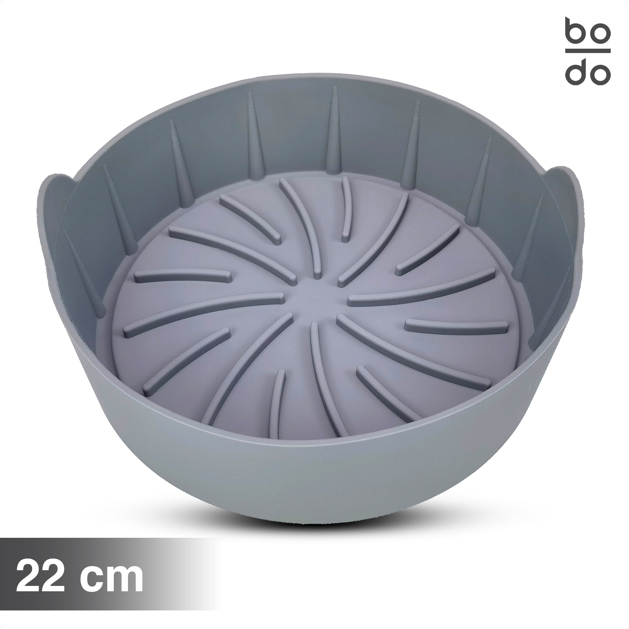 bodo home airfryer bakje siliconen verschillende afmetingen 16 19 22