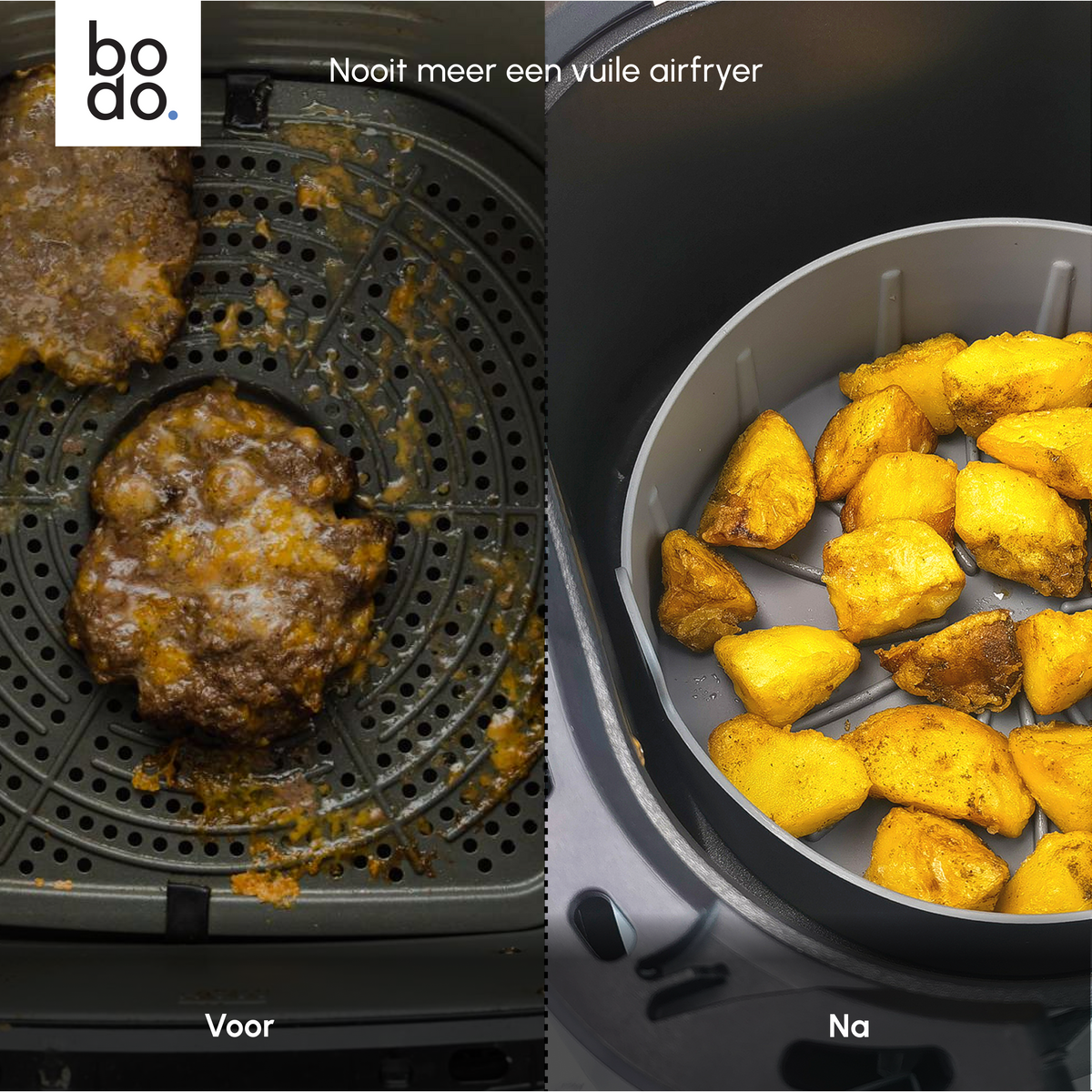 Airfryer Bakje - 22 cm - Grijs