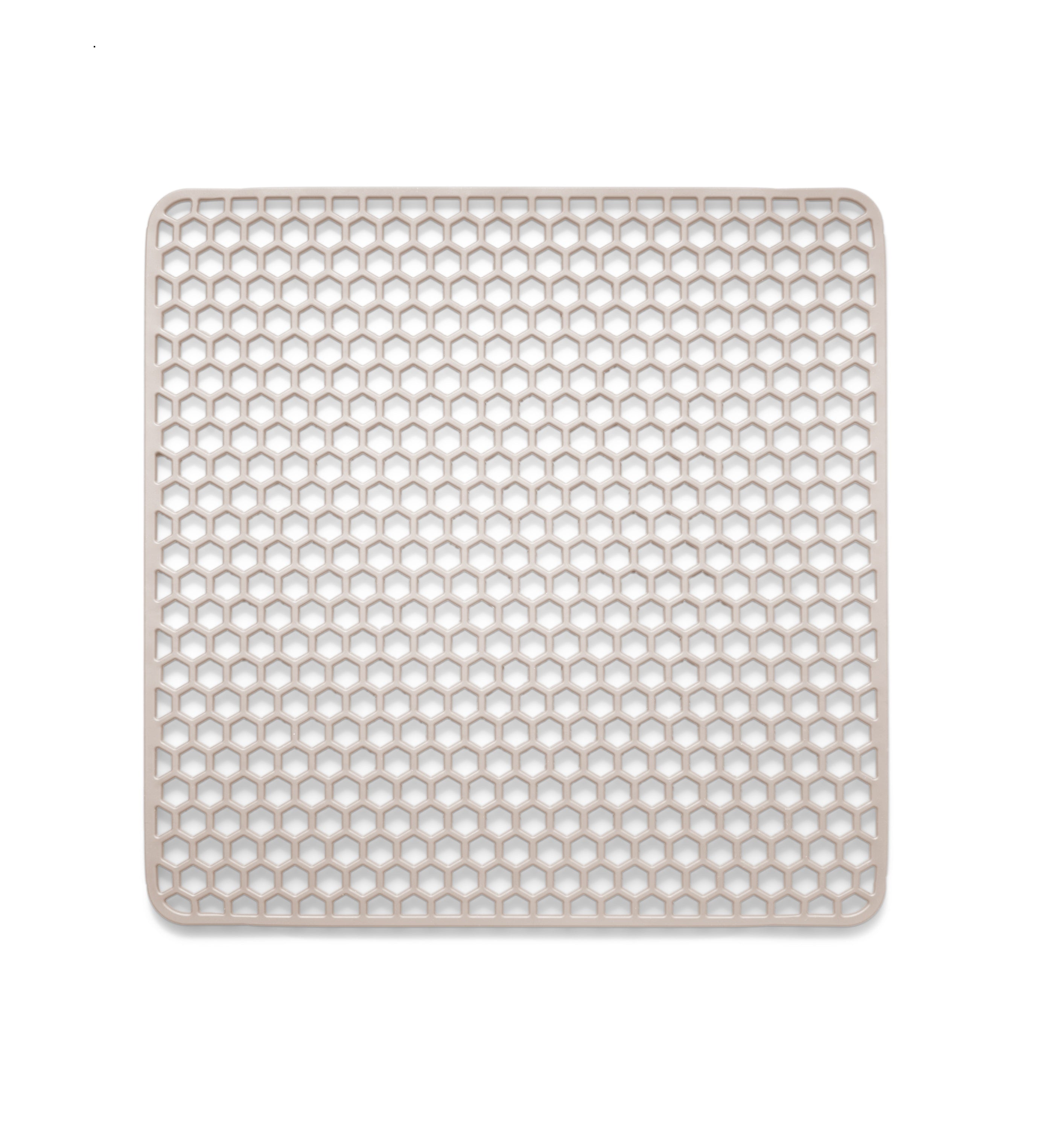 bodo home gootsteenmat beige silicoon 34.5x34.5 verschillende afmetingen