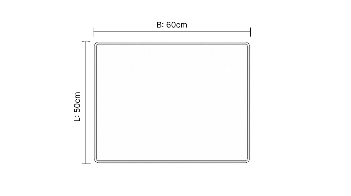 Bescherm Mat Voor Wasmachine & Droger - Silicone 60x50cm - Grijs