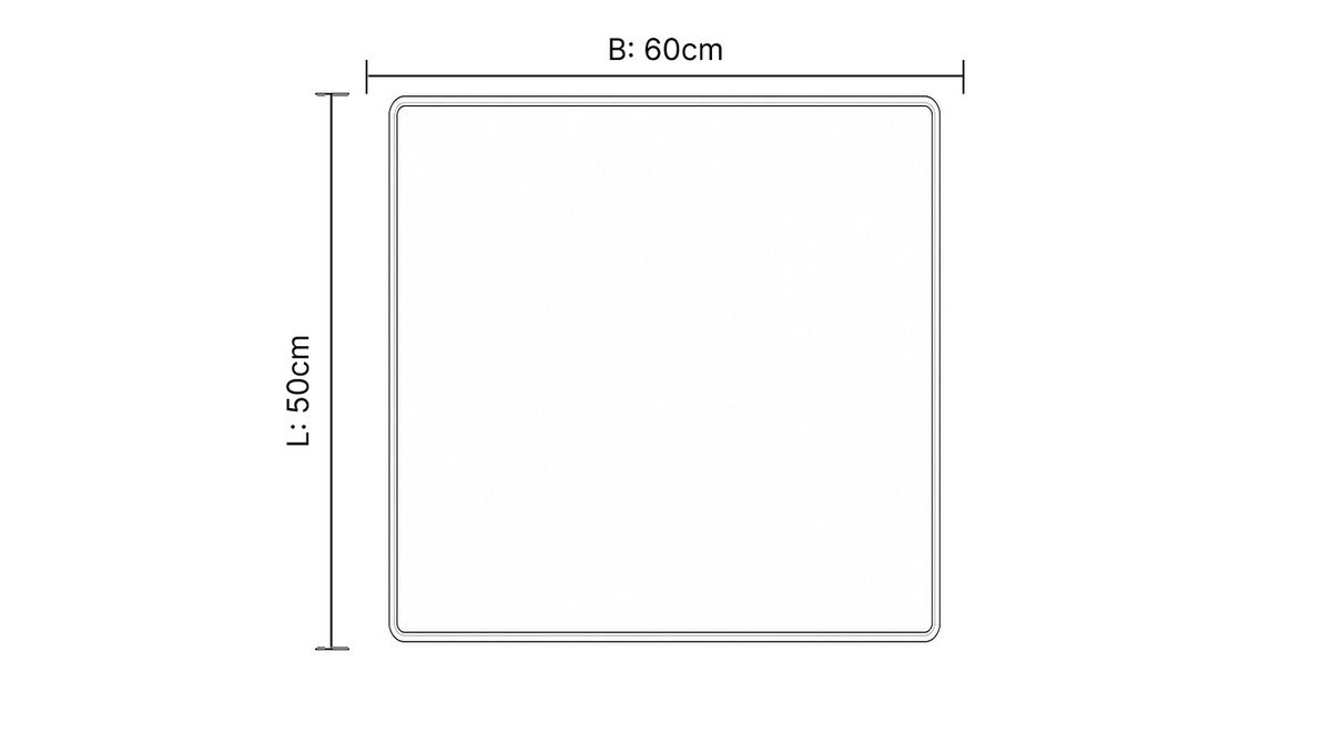 Bescherm Mat Voor Wasmachine & Droger - Silicone 60x60cm - Zwart - Beschadigd/Geretourneerd