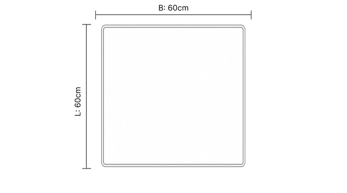 Bescherm Mat Voor Wasmachine & Droger - Silicone 60x60cm - Zwart