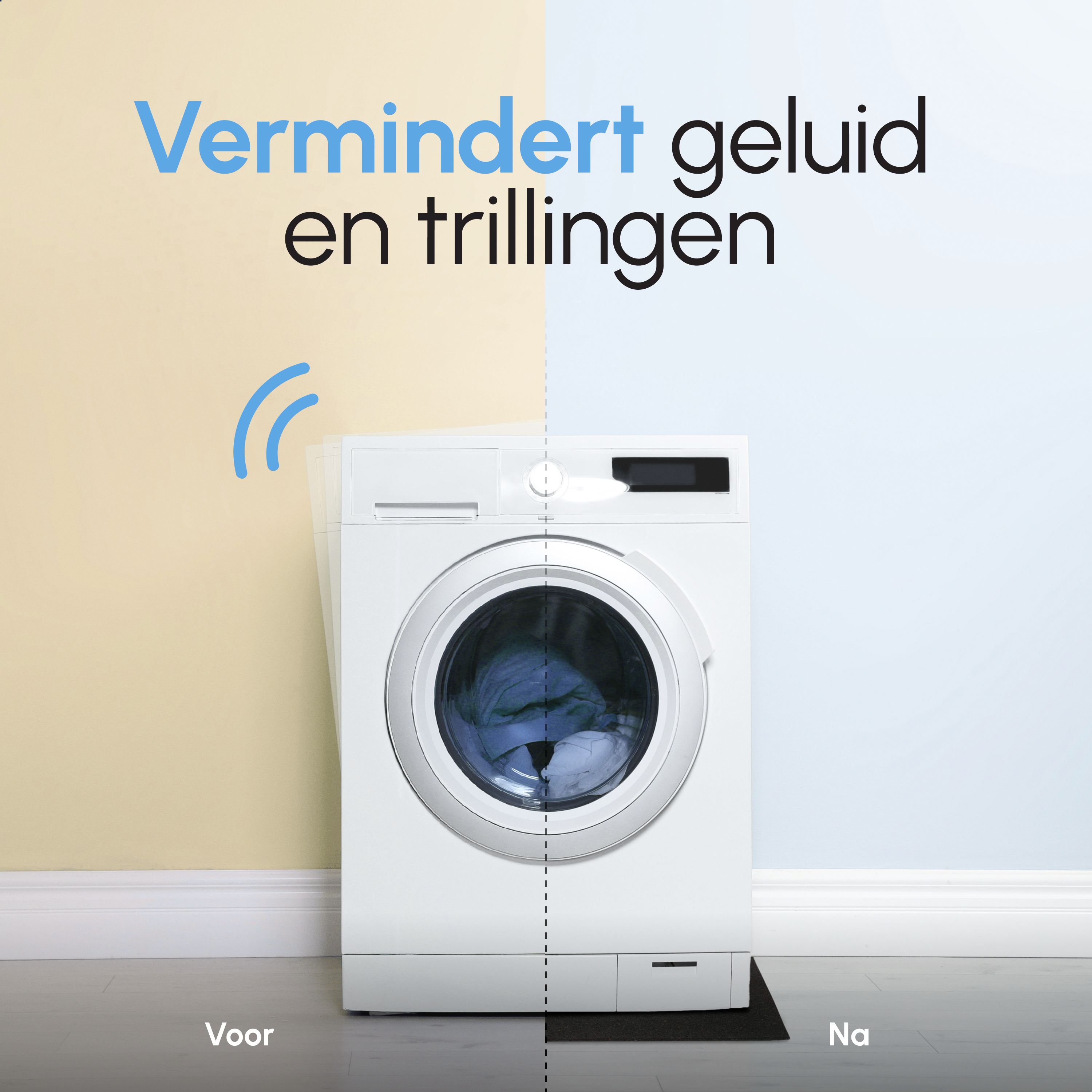 Anti Trillingsmat Wasmachine en droger - 60x60x2cm