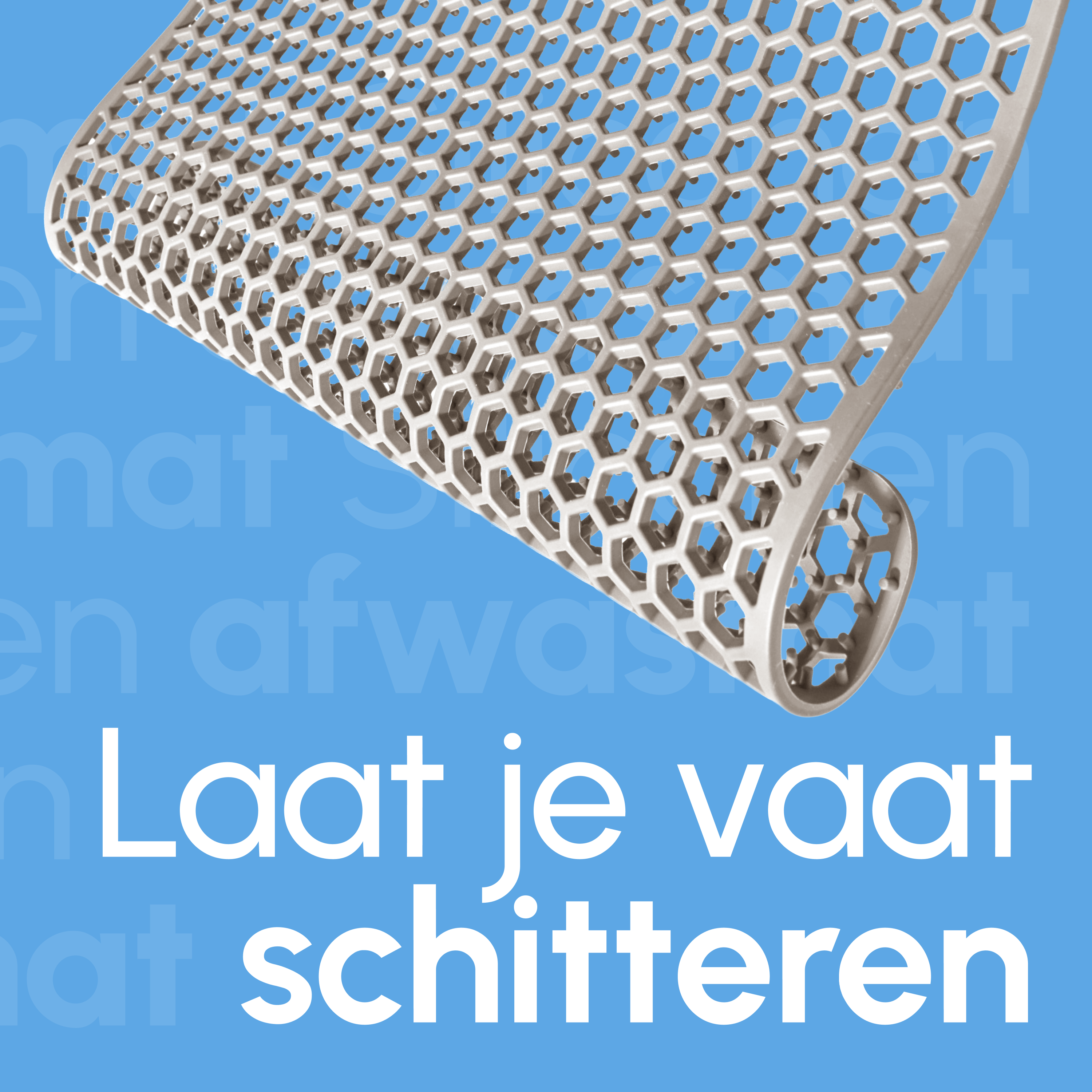 Gootsteenmat - Rechthoekig - Beige - 36 x 46 cm - Voor 40 x 50 cm Wasbak