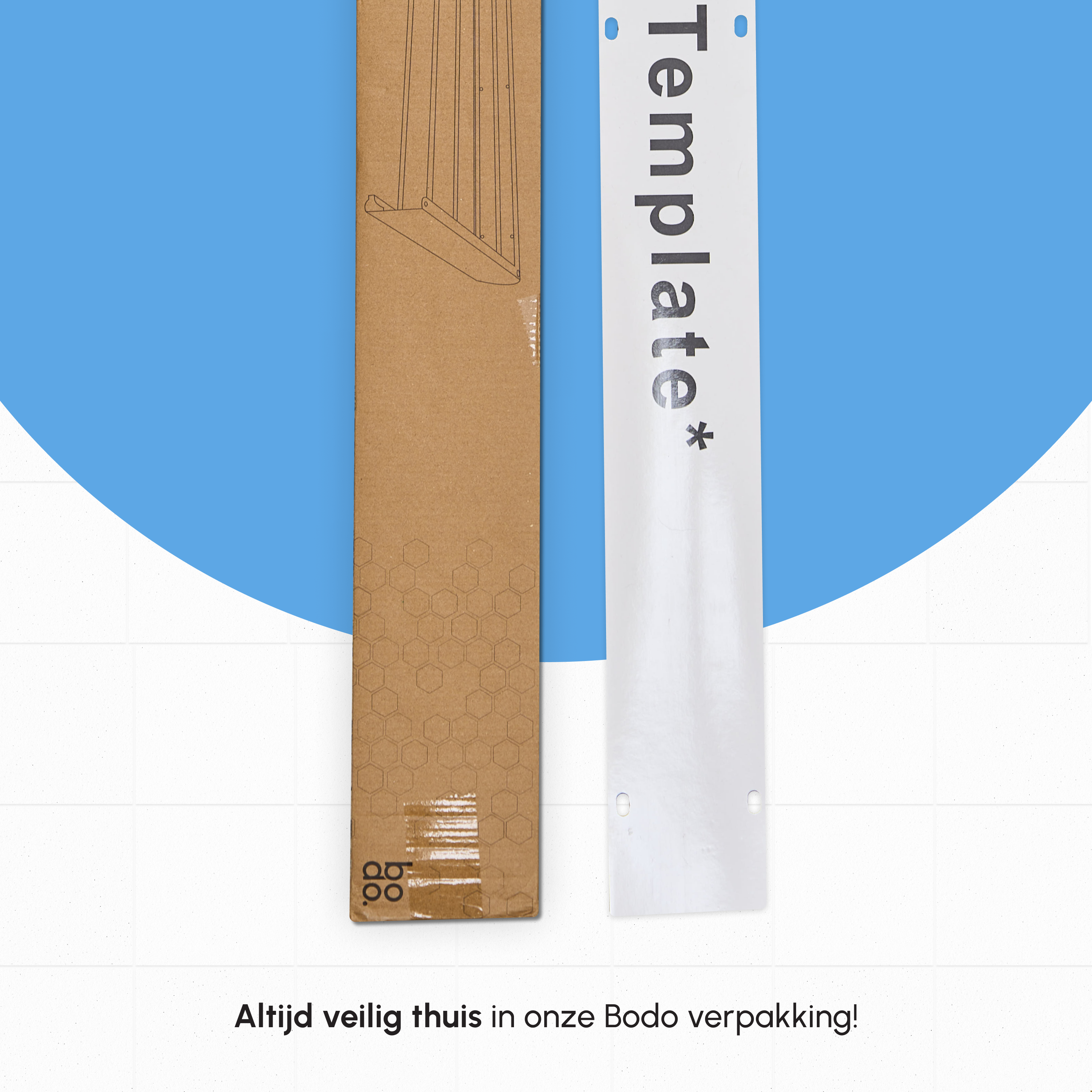 In - en uitklapbaar droogrek met Ophanghaken - Wit - 6m Drooglengte