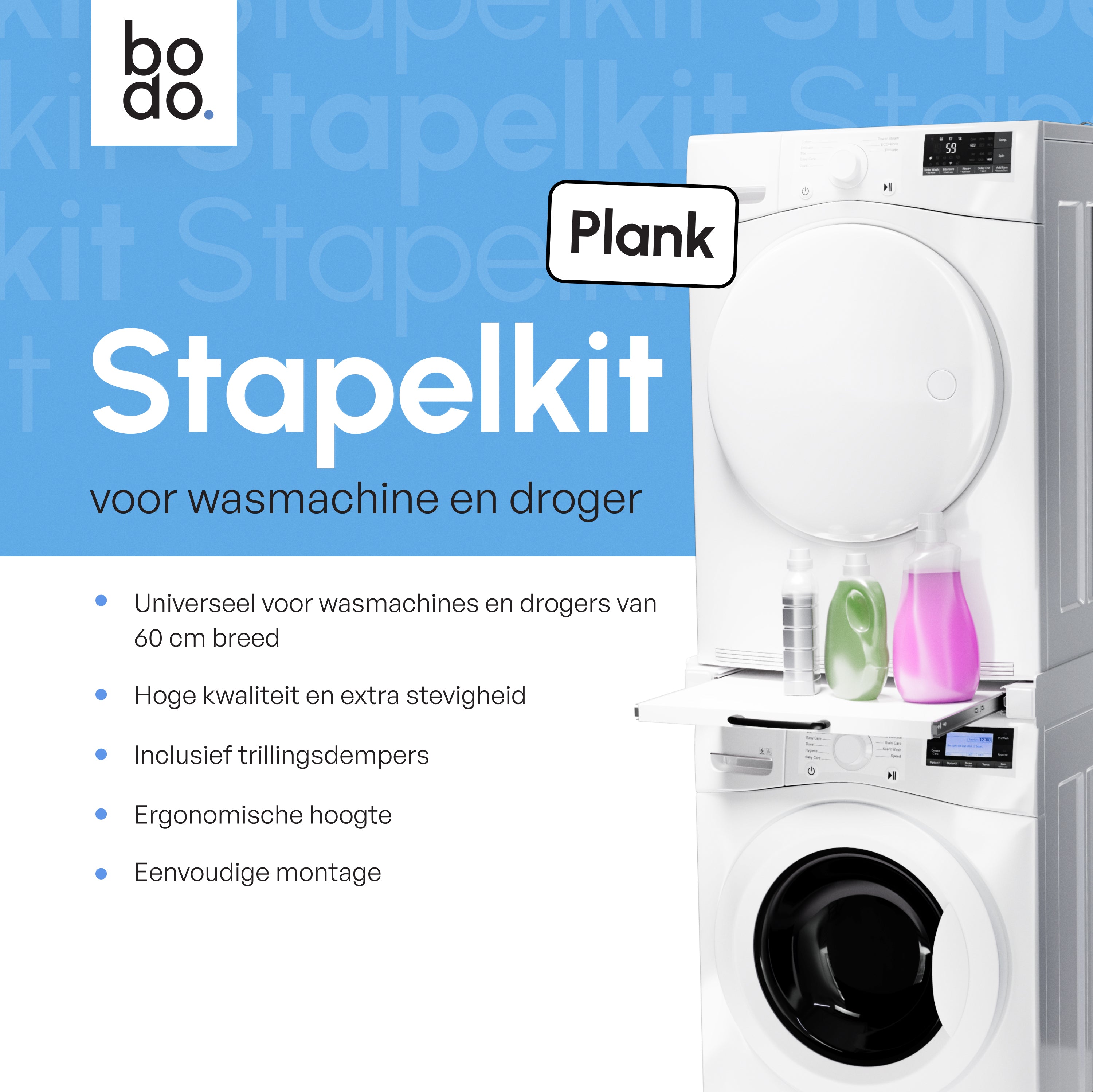 Stapelkit met uitschuifbare plank - Beschadigd/Geretourneerd