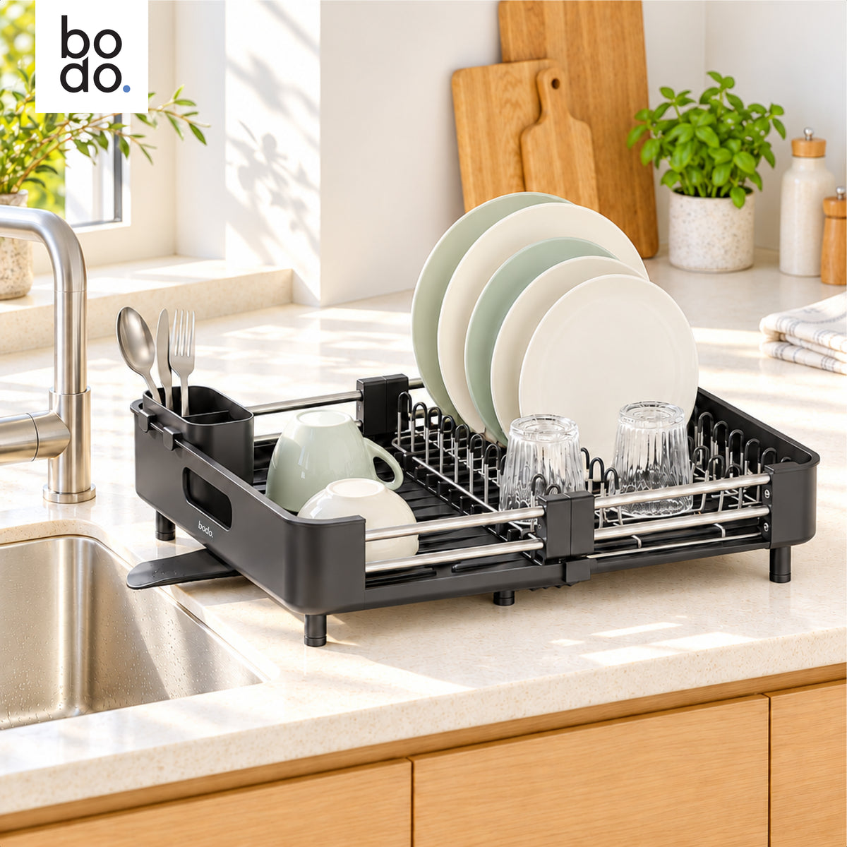 Afdruiprek - Uitschuifbaar - Nido Extend - Zwart