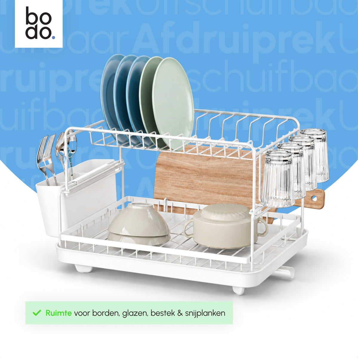 Afdruiprek - Twee Lagen - Nido Duo - Wit