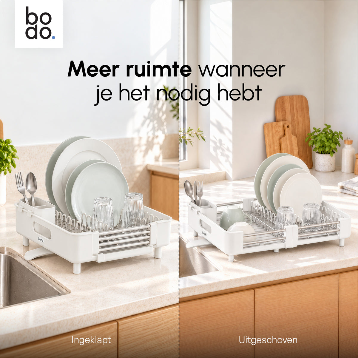 Afdruiprek - Uitschuifbaar - Nido Extend - Wit