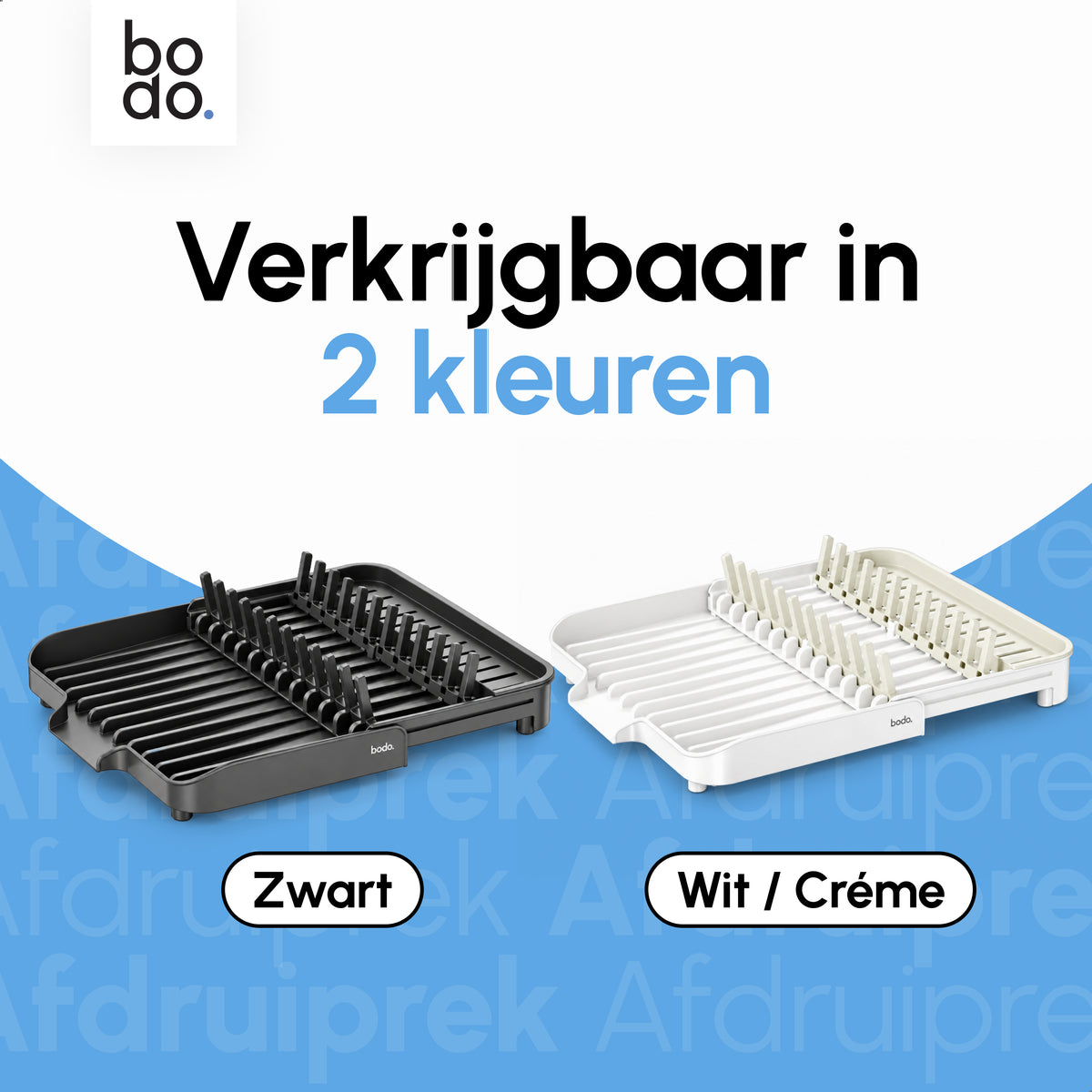 Afdruiprek - Met Afdruipgoot - Nido Slim - Zwart