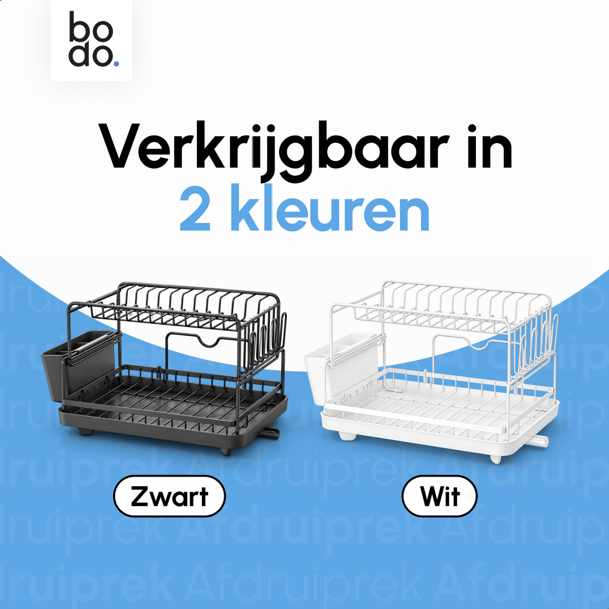 Afdruiprek - Twee Lagen - Nido Duo - Zwart