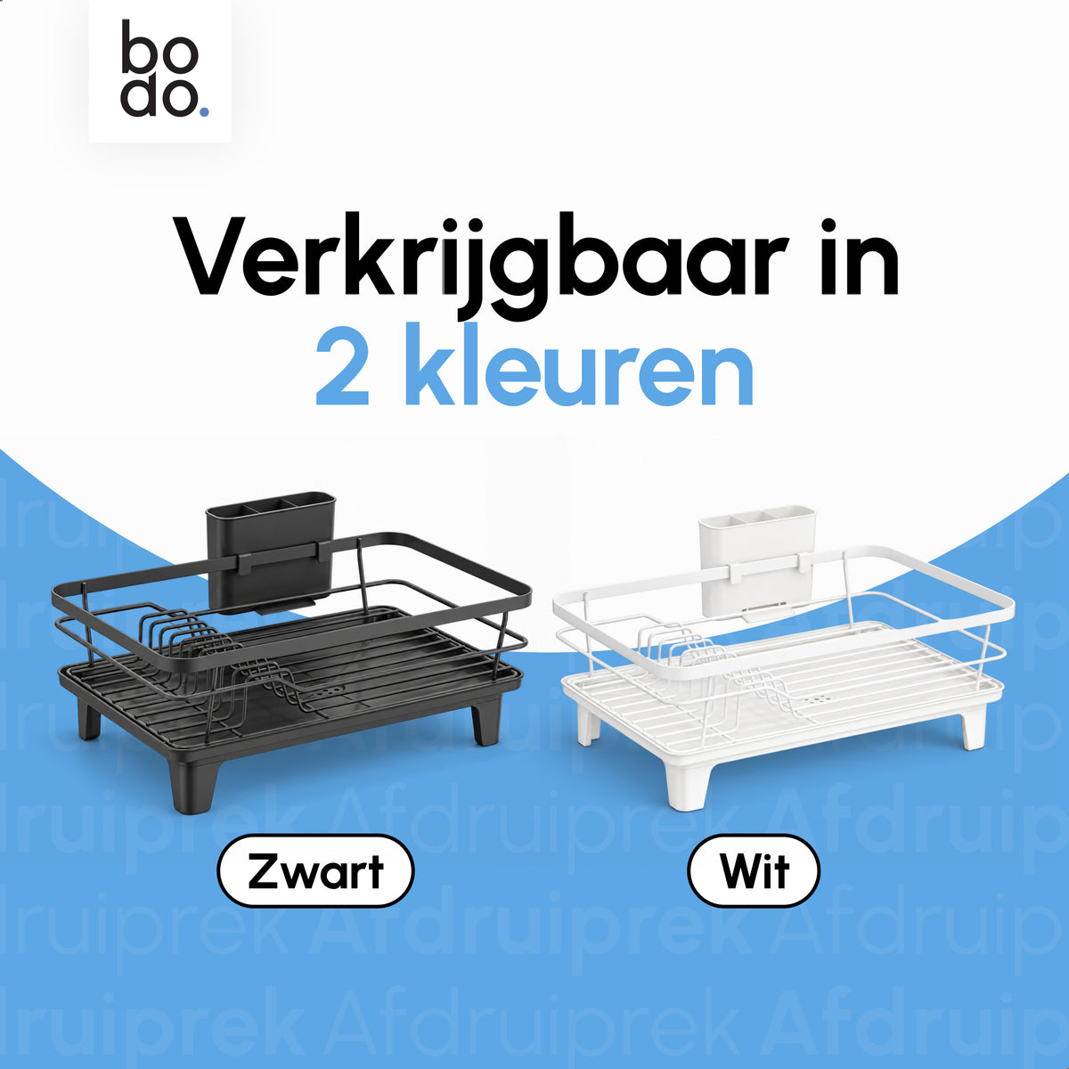 Afdruiprek - Met Lekbak - Nido Steel - Wit
