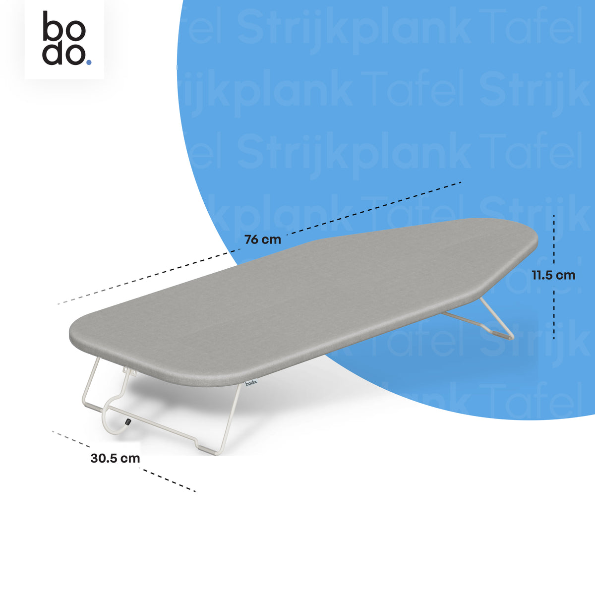 Mini Strijkplank - Tafelmodel - Ascend Mini - Grijs
