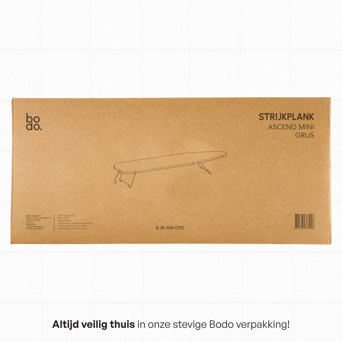 Mini Strijkplank - Tafelmodel - Ascend Mini - Grijs