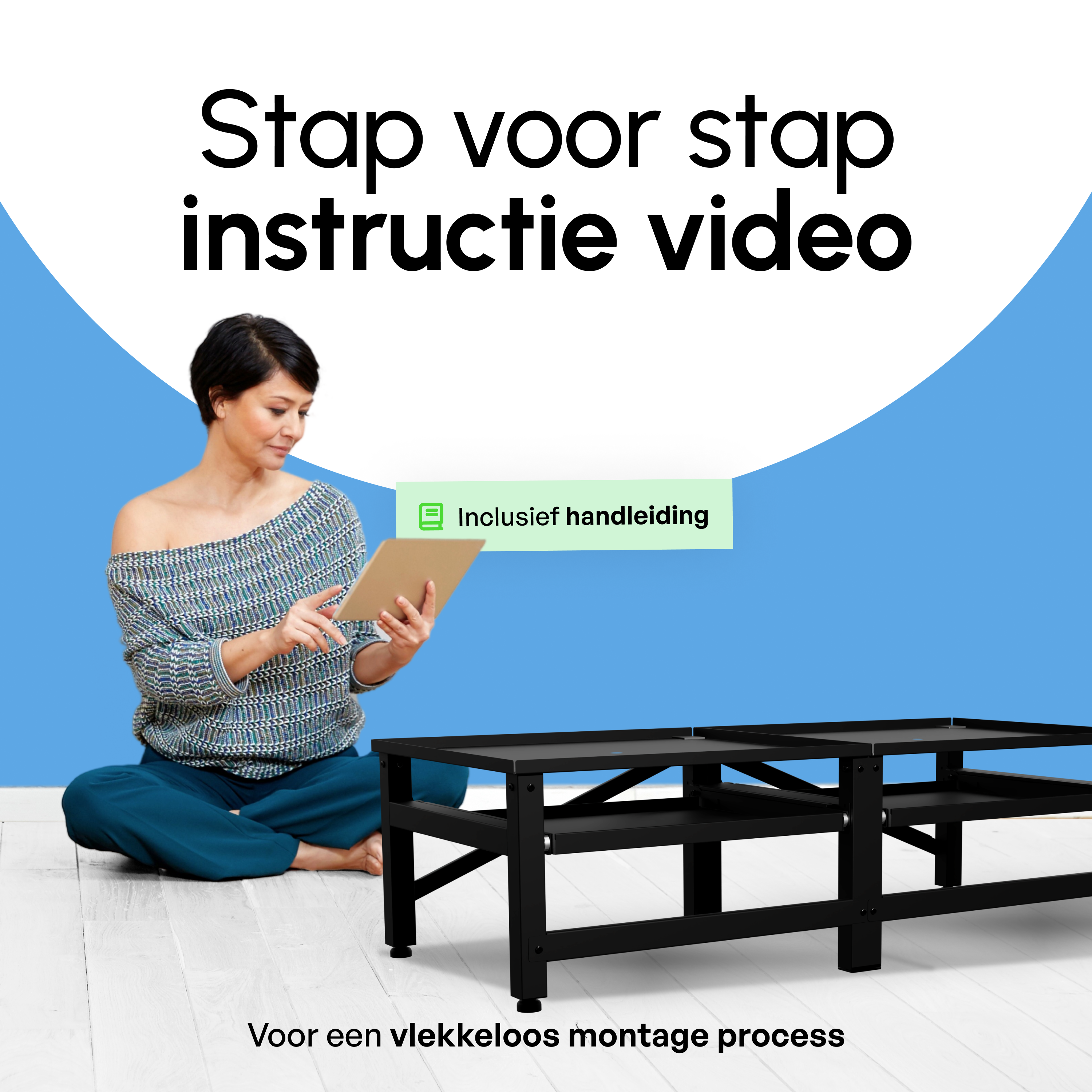 Wasmachine Verhoger - Dubbele Verhoger Met Uitschuifbare plank - Zwart