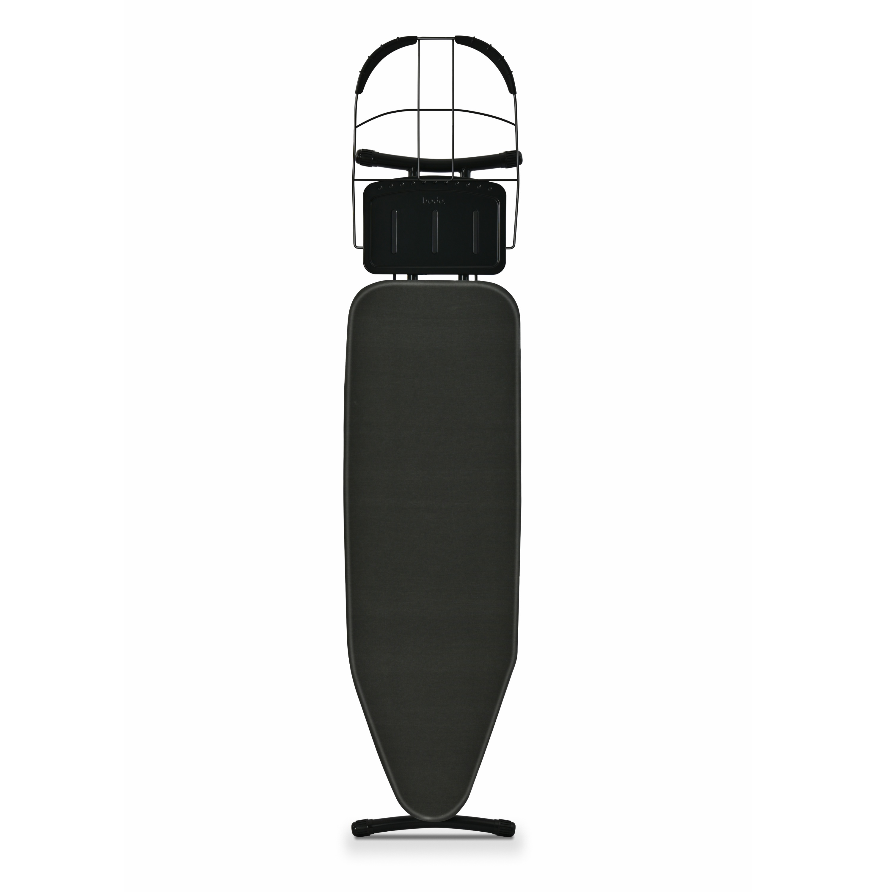 Strijkplank Ascend Prime - Stoomunithouder - 122 x 38 cm - Uitklapbaar Rek - Charcoal Black